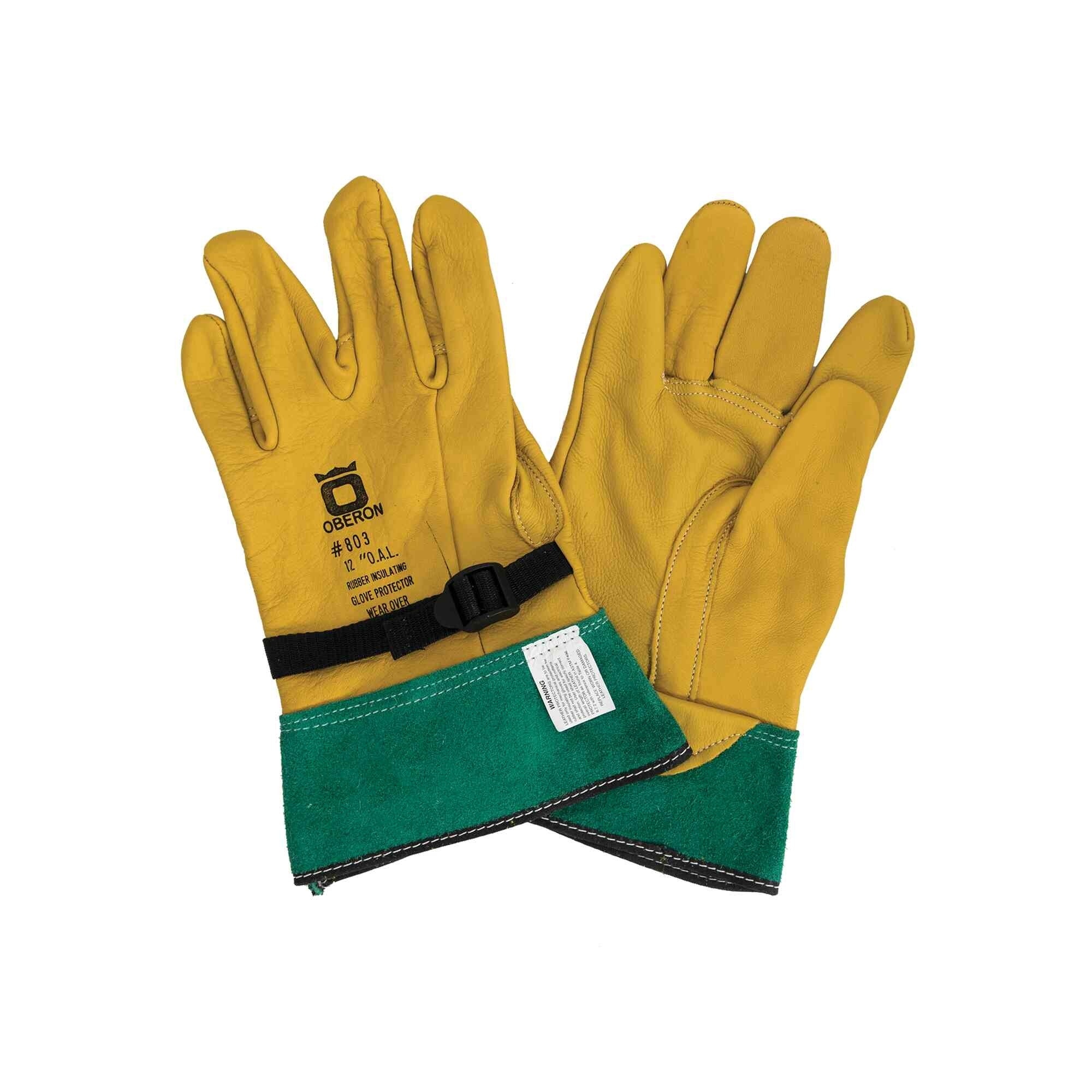 OBERON Rubber Electrical Glove Leather Protectors