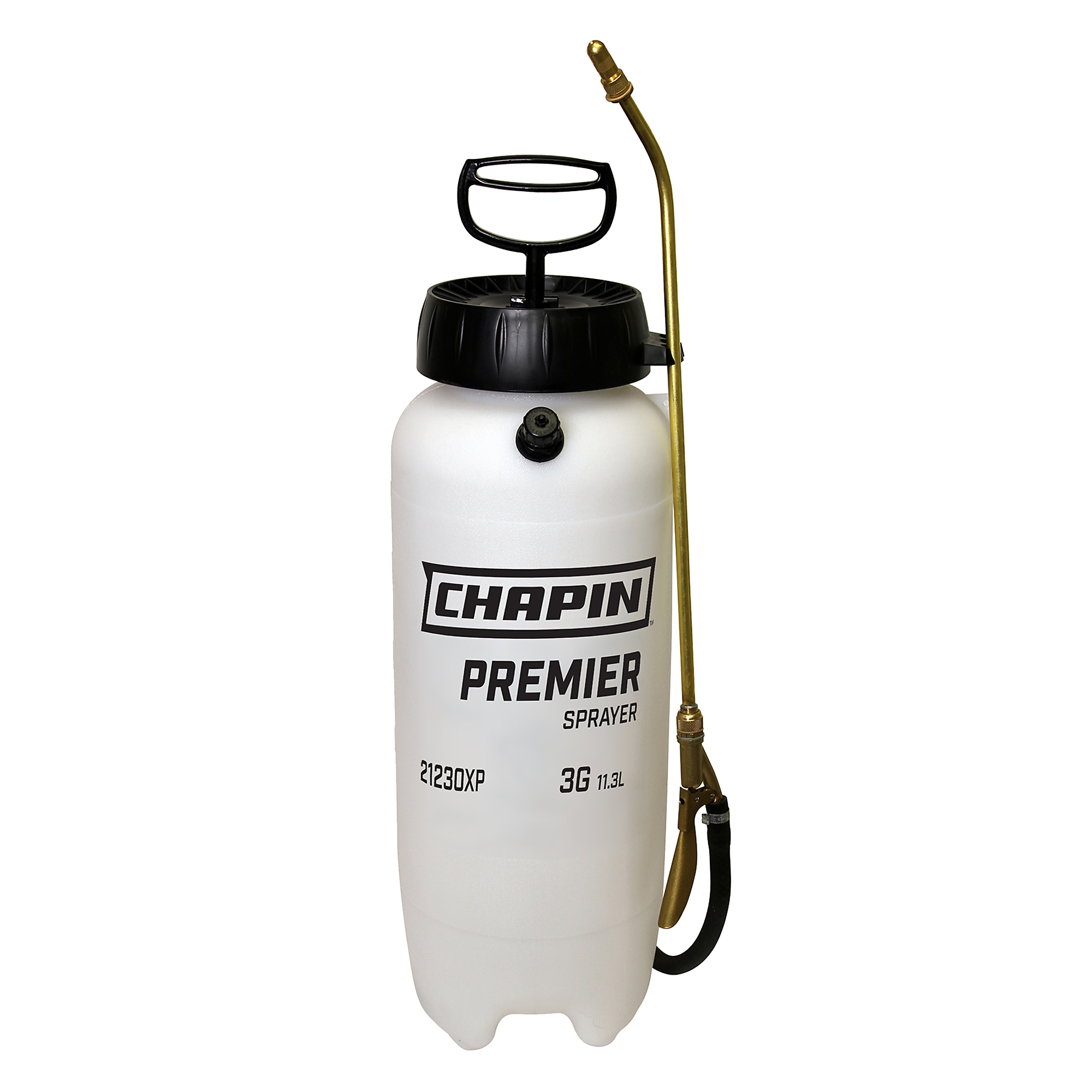 PREMIER Heavy Duty Poly Sprayer, Brass, 3 Gal, Model #21230XP