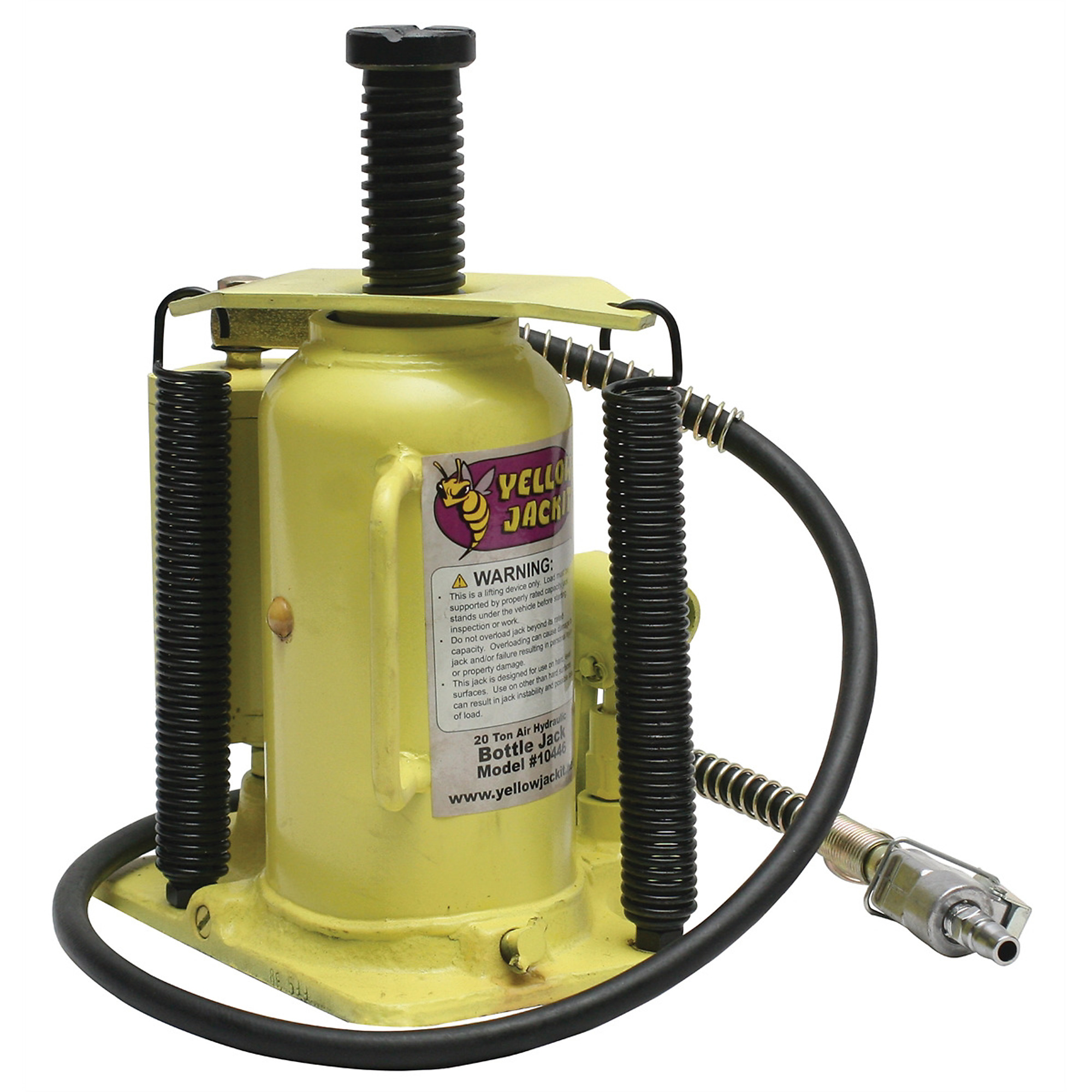 ESCO 10446 20-Ton Air Hydraulic Bottle Jack-Yellowjackit