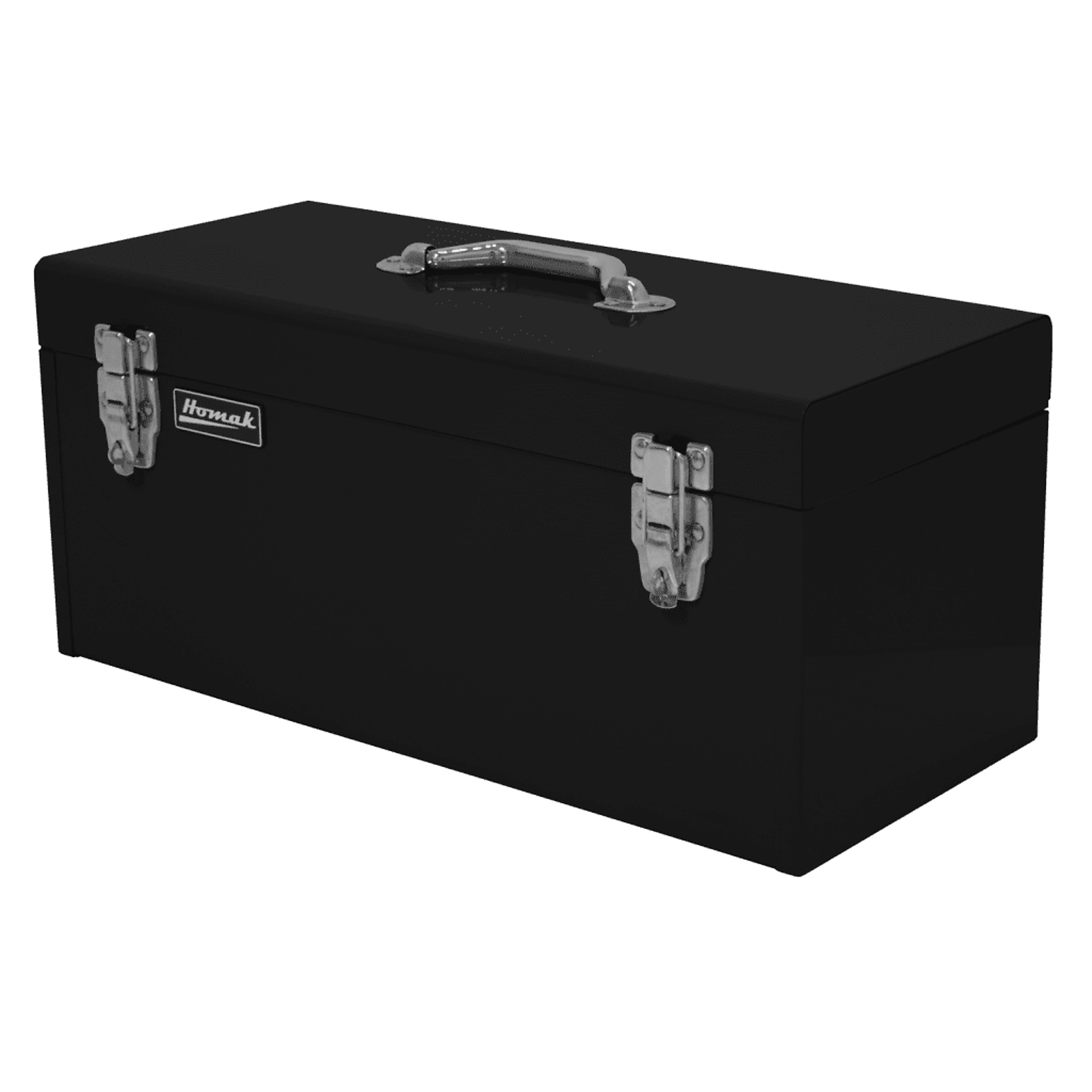 Homak, 20" Black High Tool Box W/ Black Metal Tray, Black, Heavy-duty 21-gauge steel, Model #  BK00120920