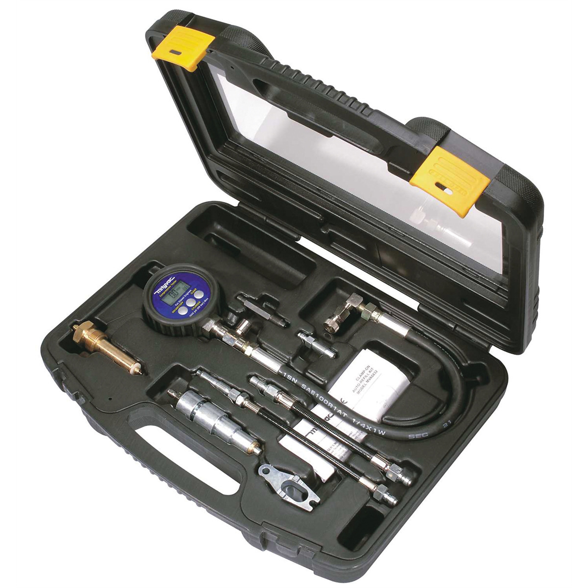 Mityvac MV5535 Digital Diesel Compression Test Kit, 9 Volt, Up to 12 Cylinders