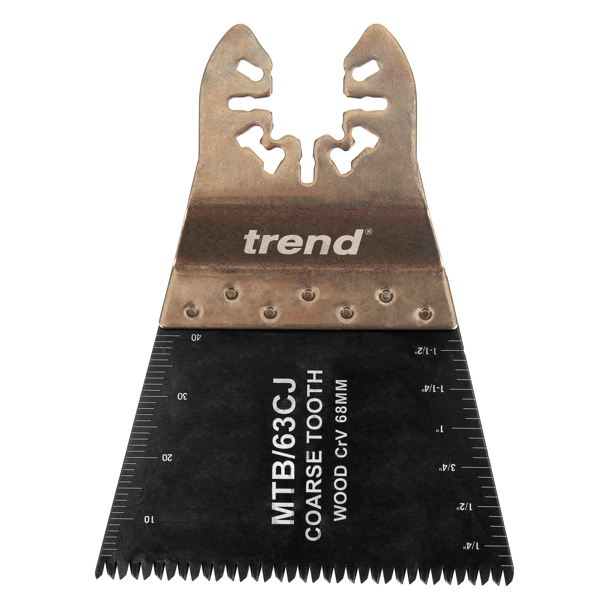 Trend Universal 68mm Coarse Tooth CrV Japanese Multi-Tool Blades, 5 Pack for Fast Cutting, MTB/63CJ