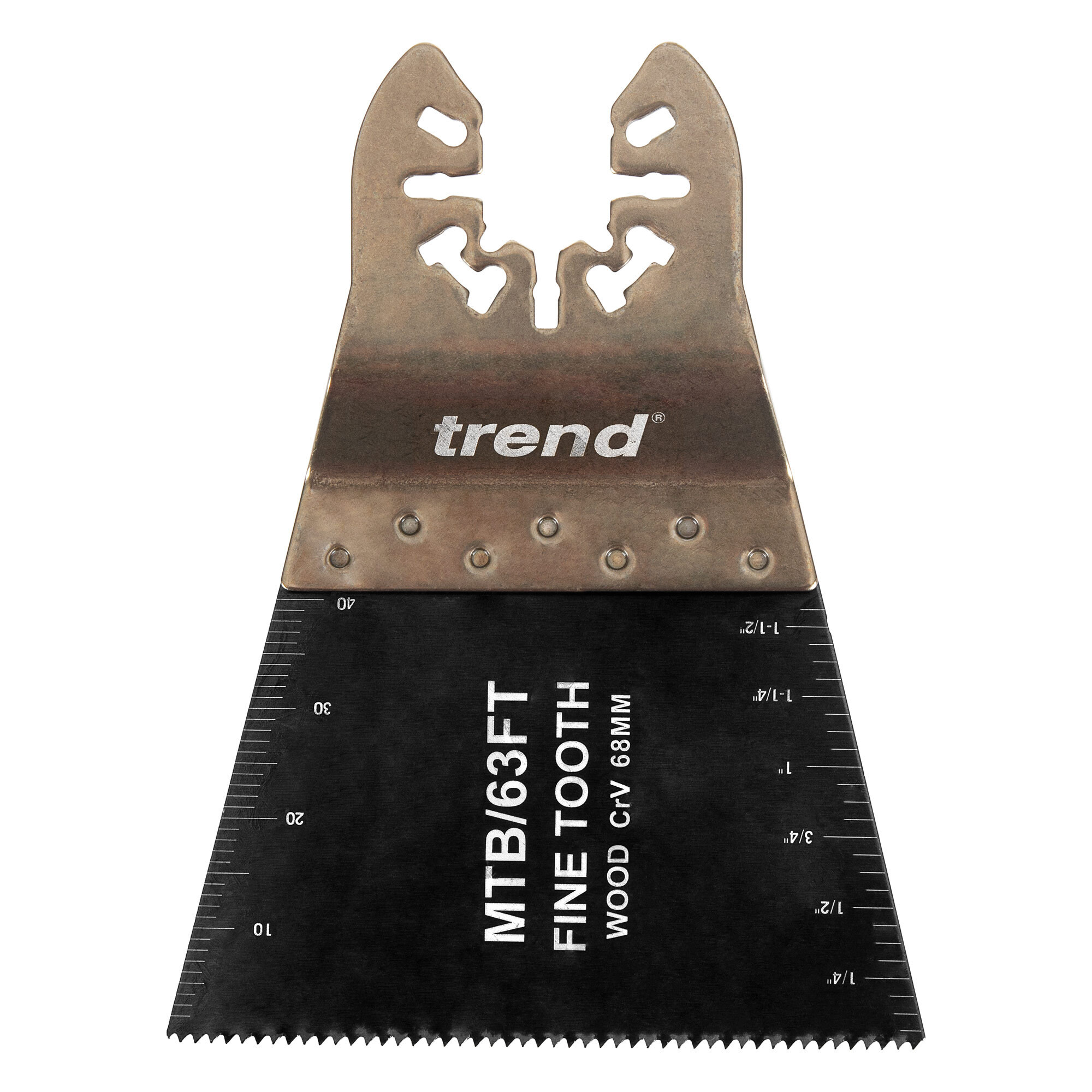 Trend Universal 68mm Fine Tooth CrV Multi-Tool Blades, 5 Pack for Precise Cutting, MTB/63FT