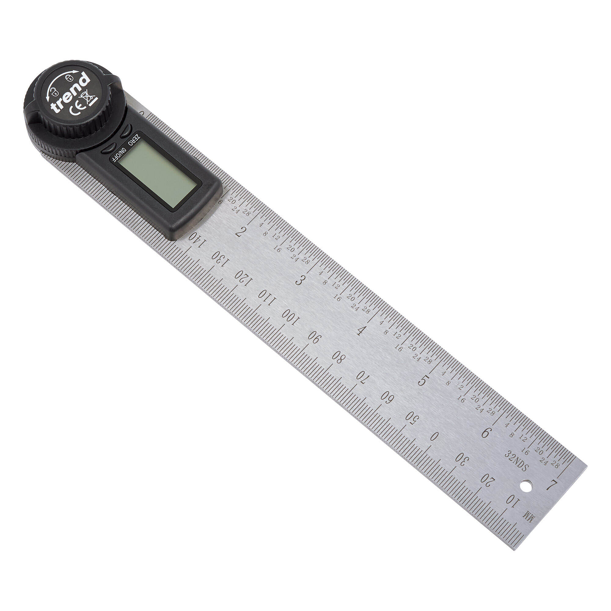 Trend Digital Angle Rule 200mm, Stainless Steel, 360° Measuring Range, Accurate to 0.3°, Professional Use Only, DAR/200
