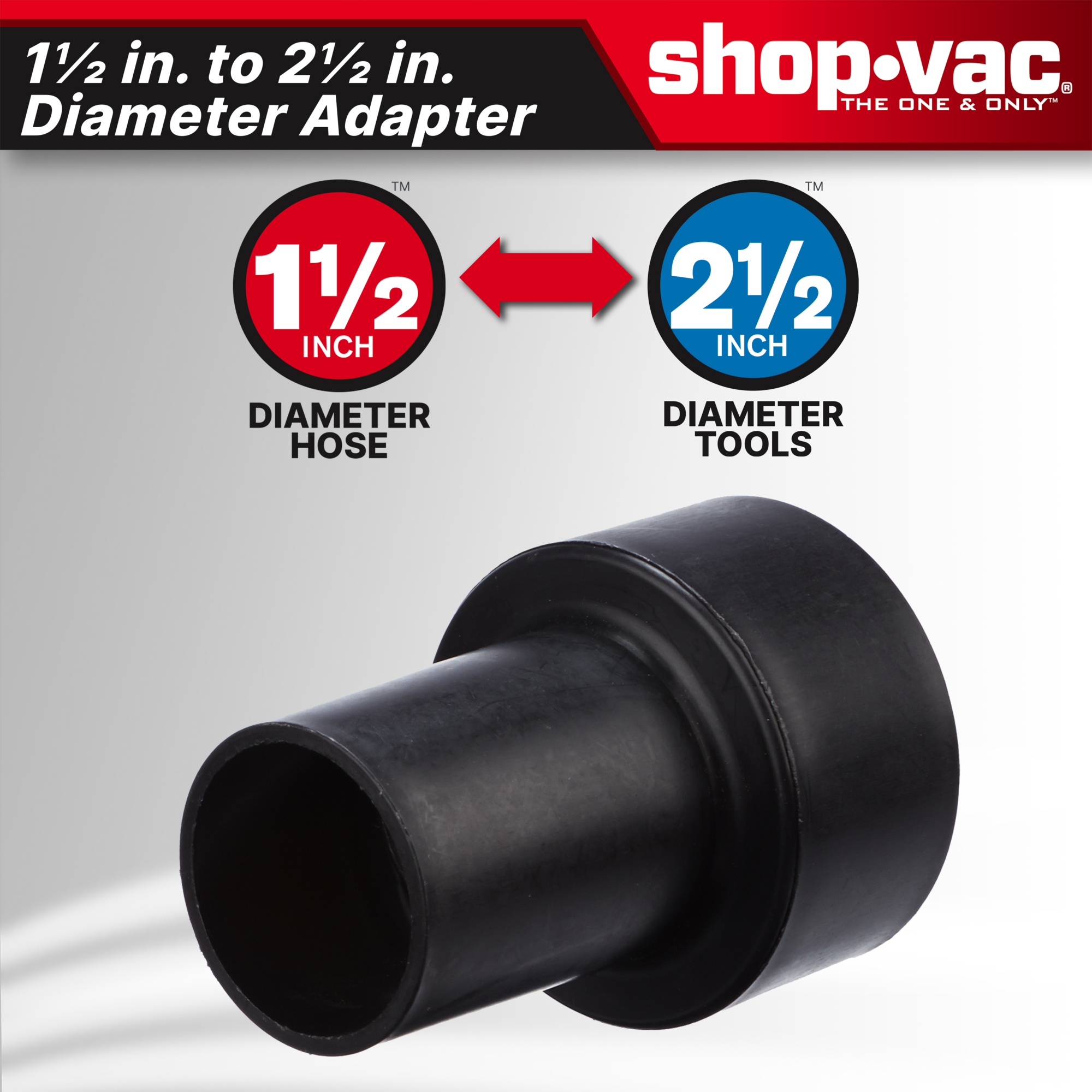 Shop-Vac 2-1/2 inch to 1-1/2 inch Conversion Unit - 9064900