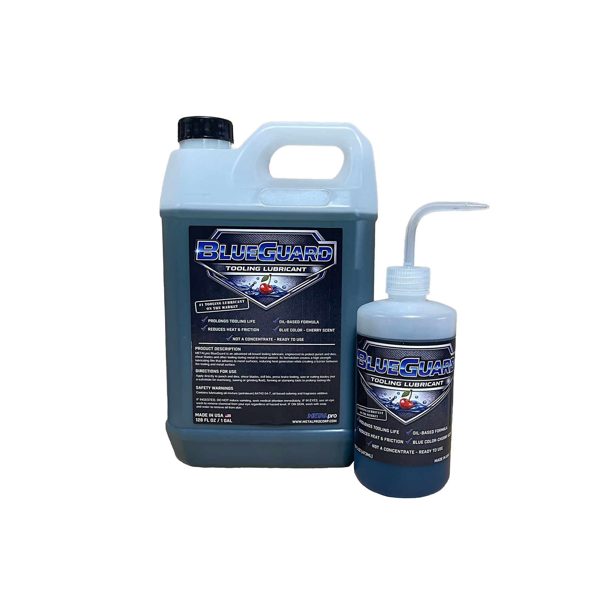 METALpro BlueGuard Tooling Lubricant - 1 Gallon + 16 oz Bundle