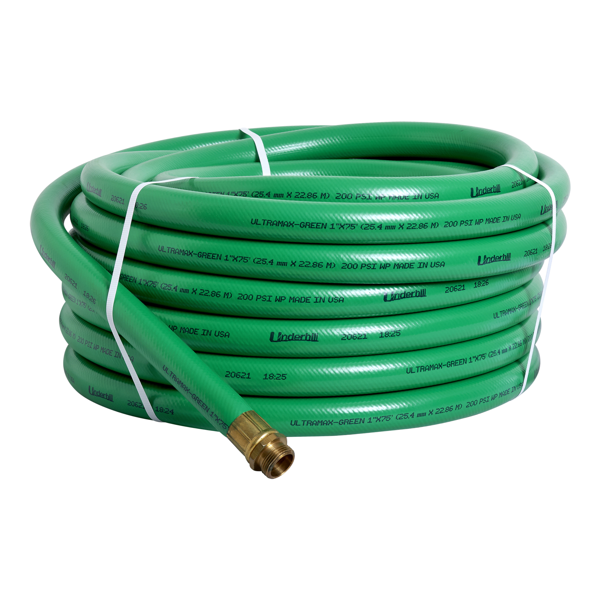 Underhill UltraMax Green 1 in. Commercial Hose – 75 ft