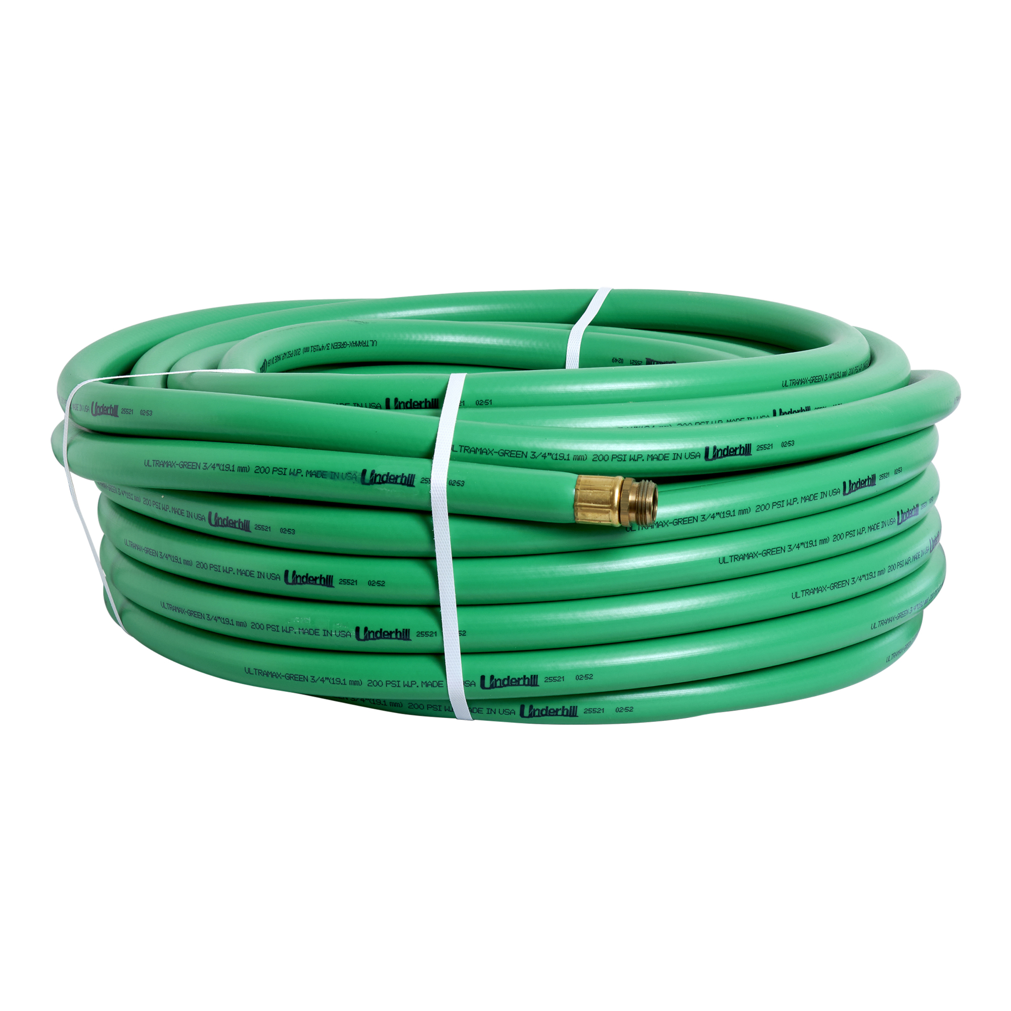 Underhill UltraMax Commercial Hose — 3/4in. dia., 125ft., Green, Model# H75-125G