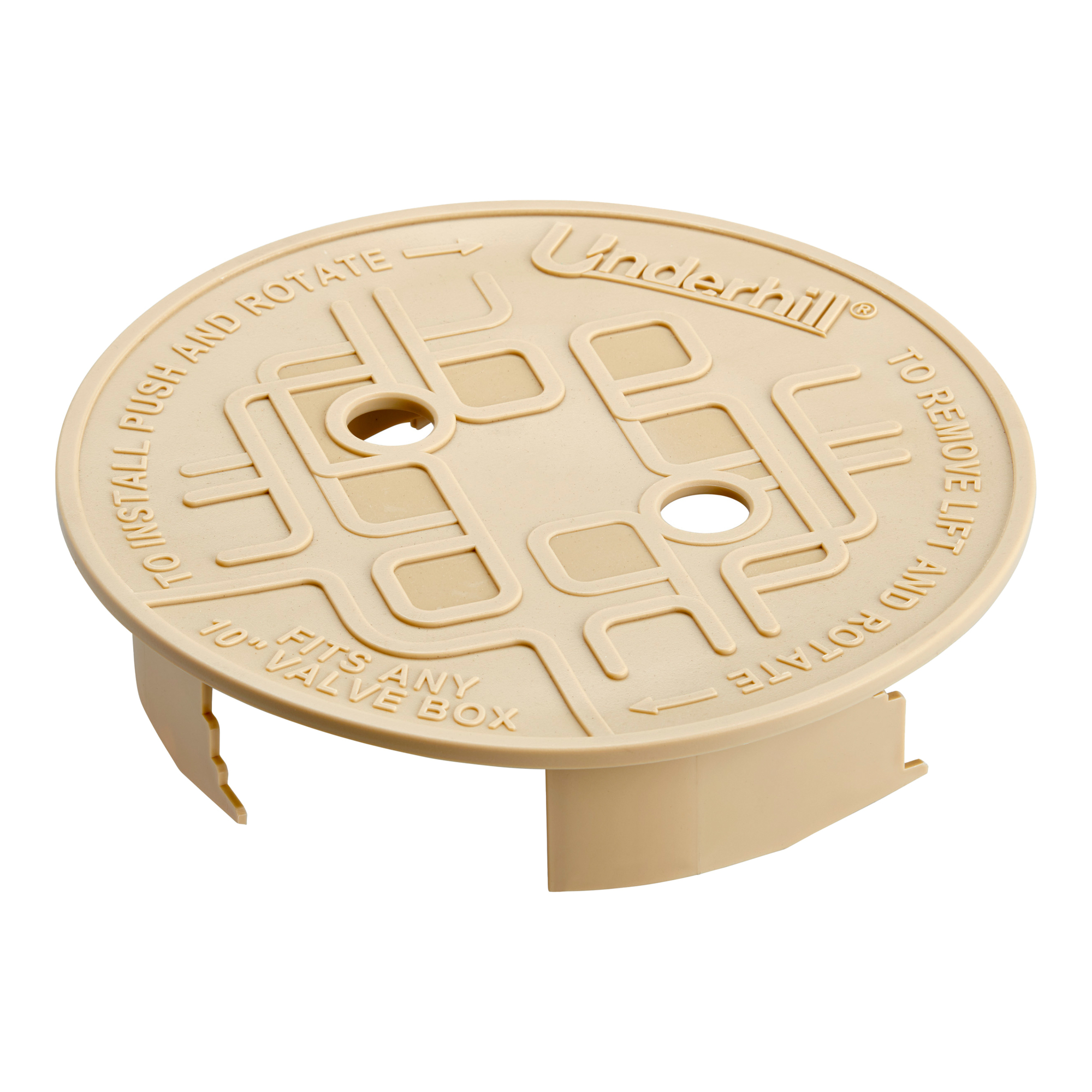 Underhill VersaLid 10 in. Valve Box Lid – Tan