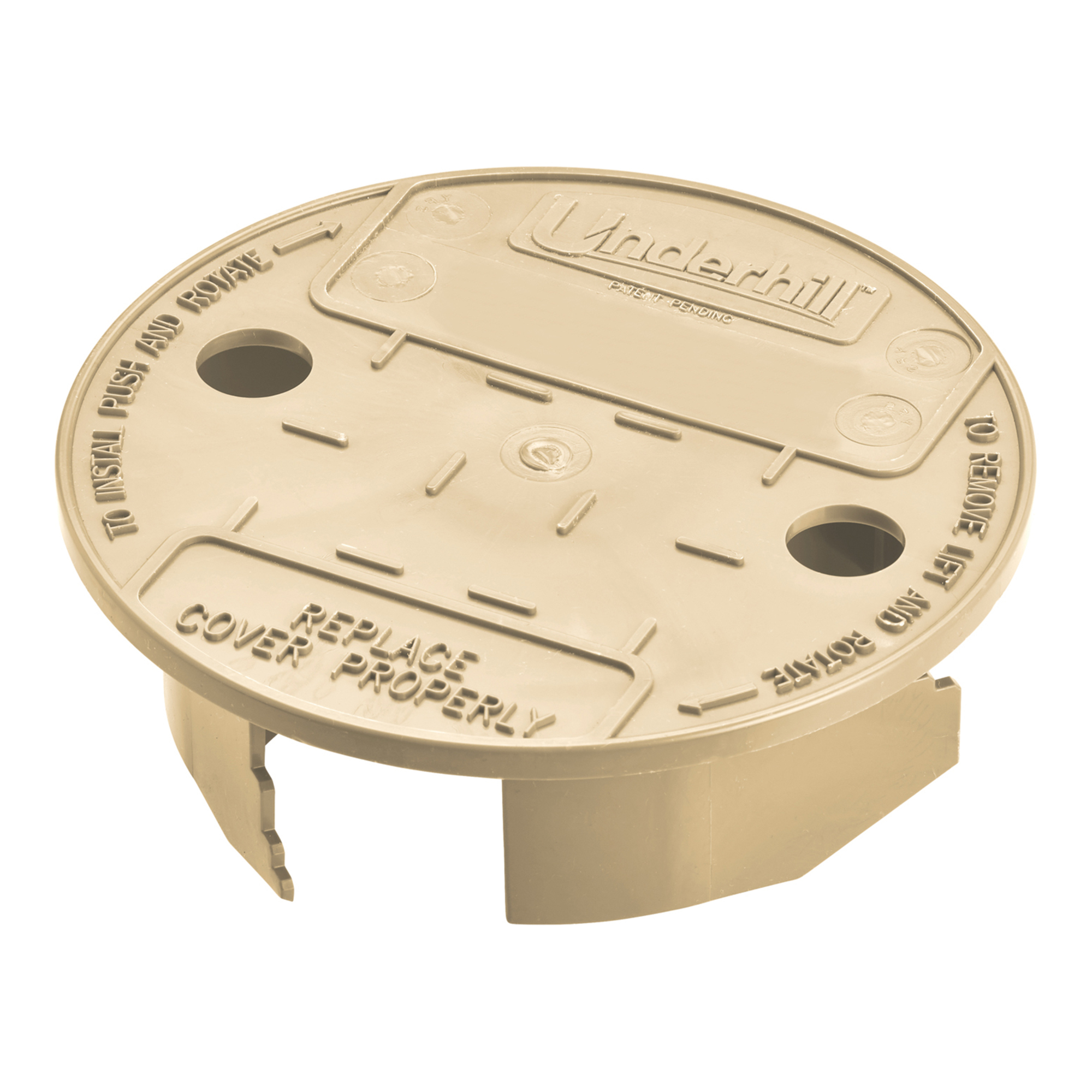 Underhill VersaLid 6 in. Valve Box Lid – Tan