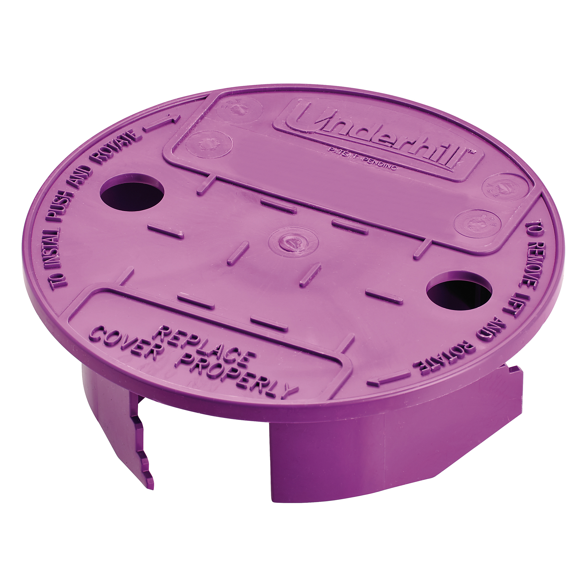 Underhill VersaLid 6 in. Valve Box Lid – Purple