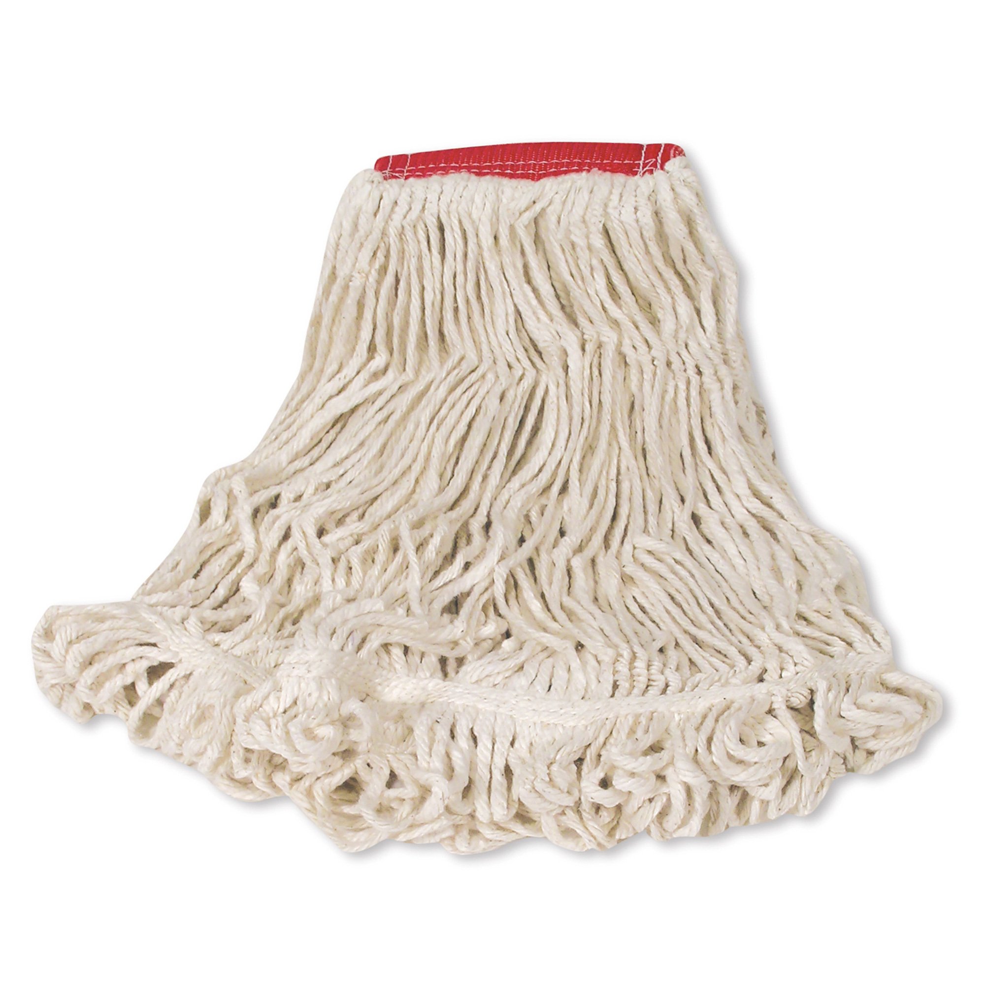 Rubbermaid Super Stitch Loop-End Wet Mop — 6-Pack, Large, Model# FGD25306WH00