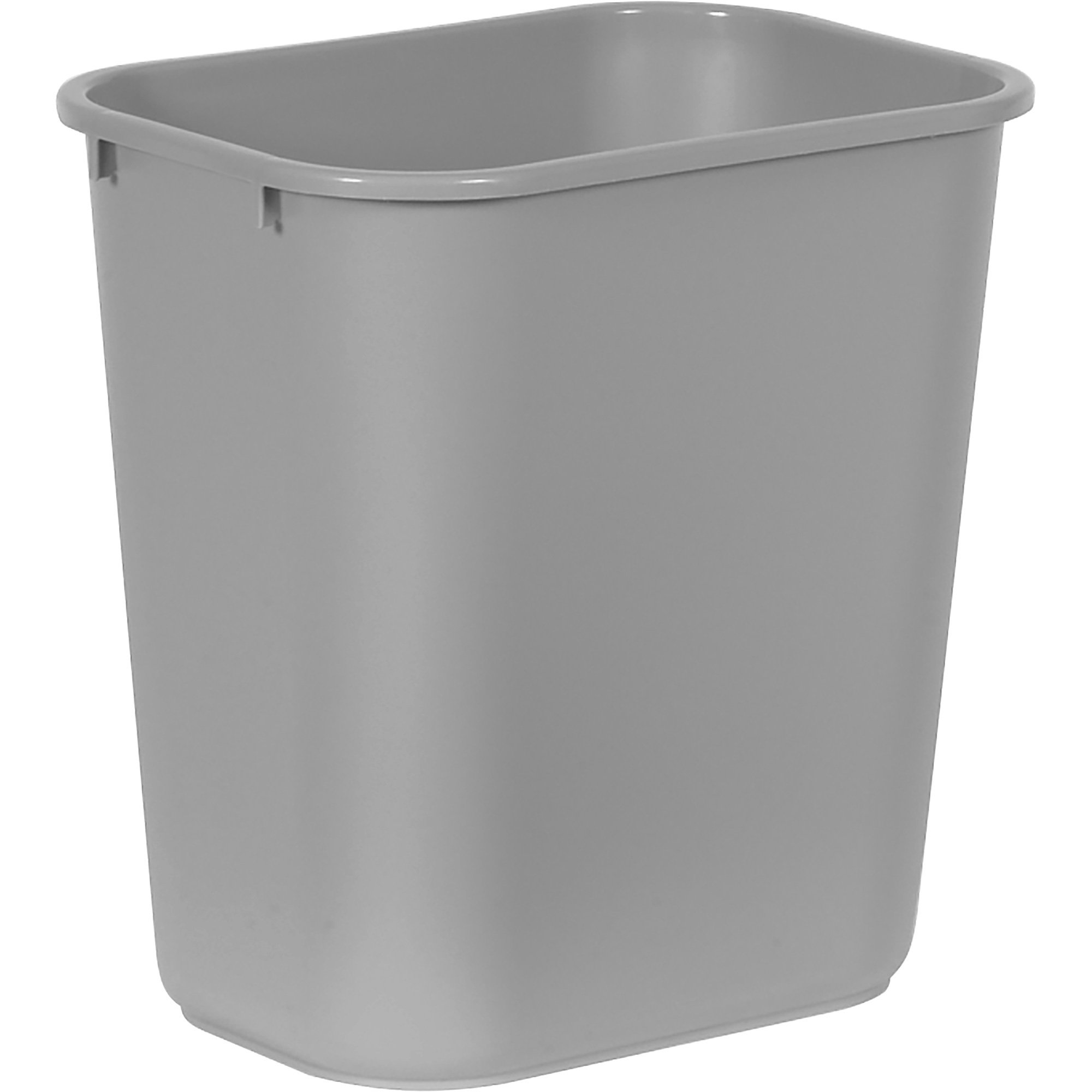 Rubbermaid Desk-Side Medium Wastebasket — Gray, 28-Quart Capacity ...