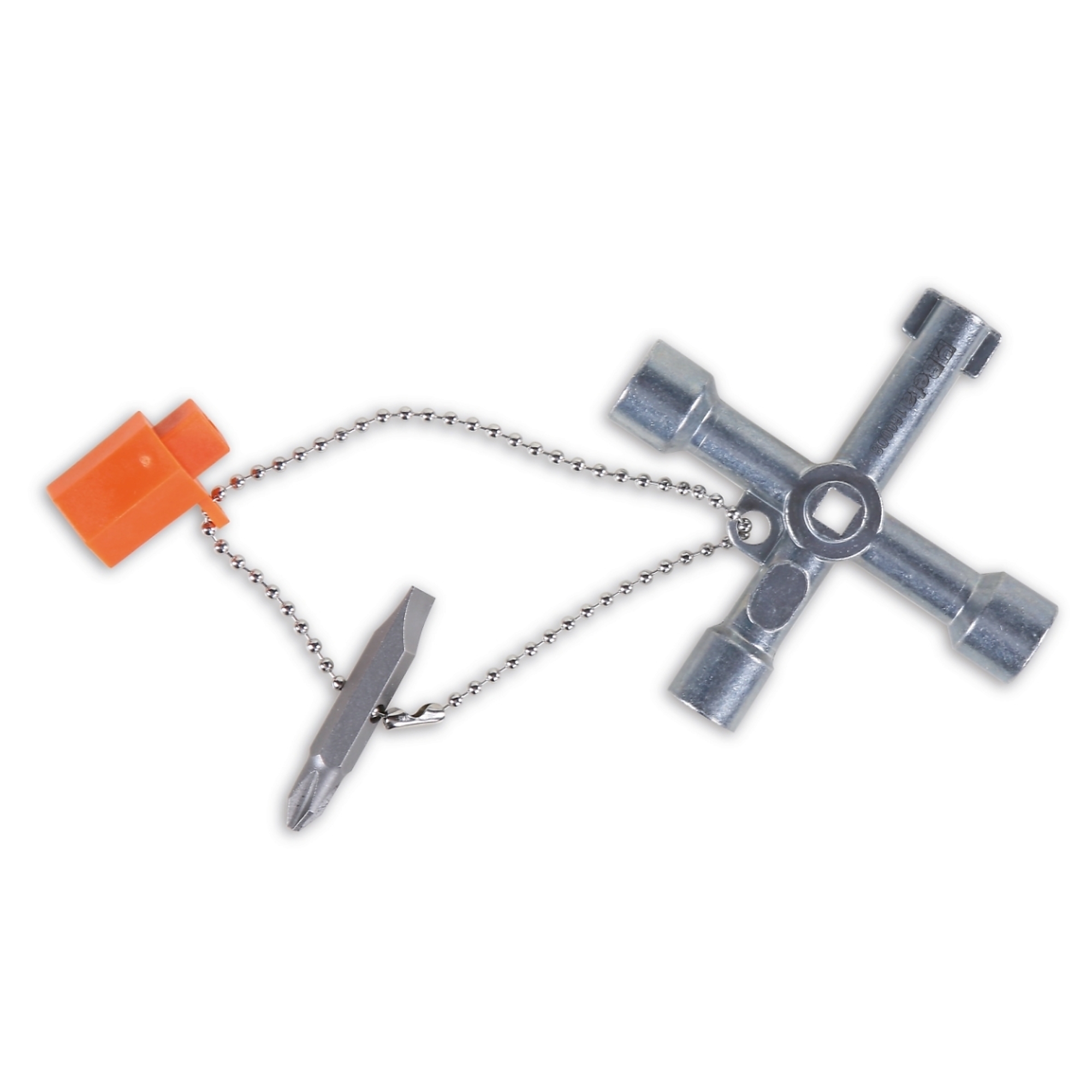 Beta 1600Q 8 Four-Way Wrench Universal Key for Control Panels, Switchboards and Cabinets, Multifunction Cross Key