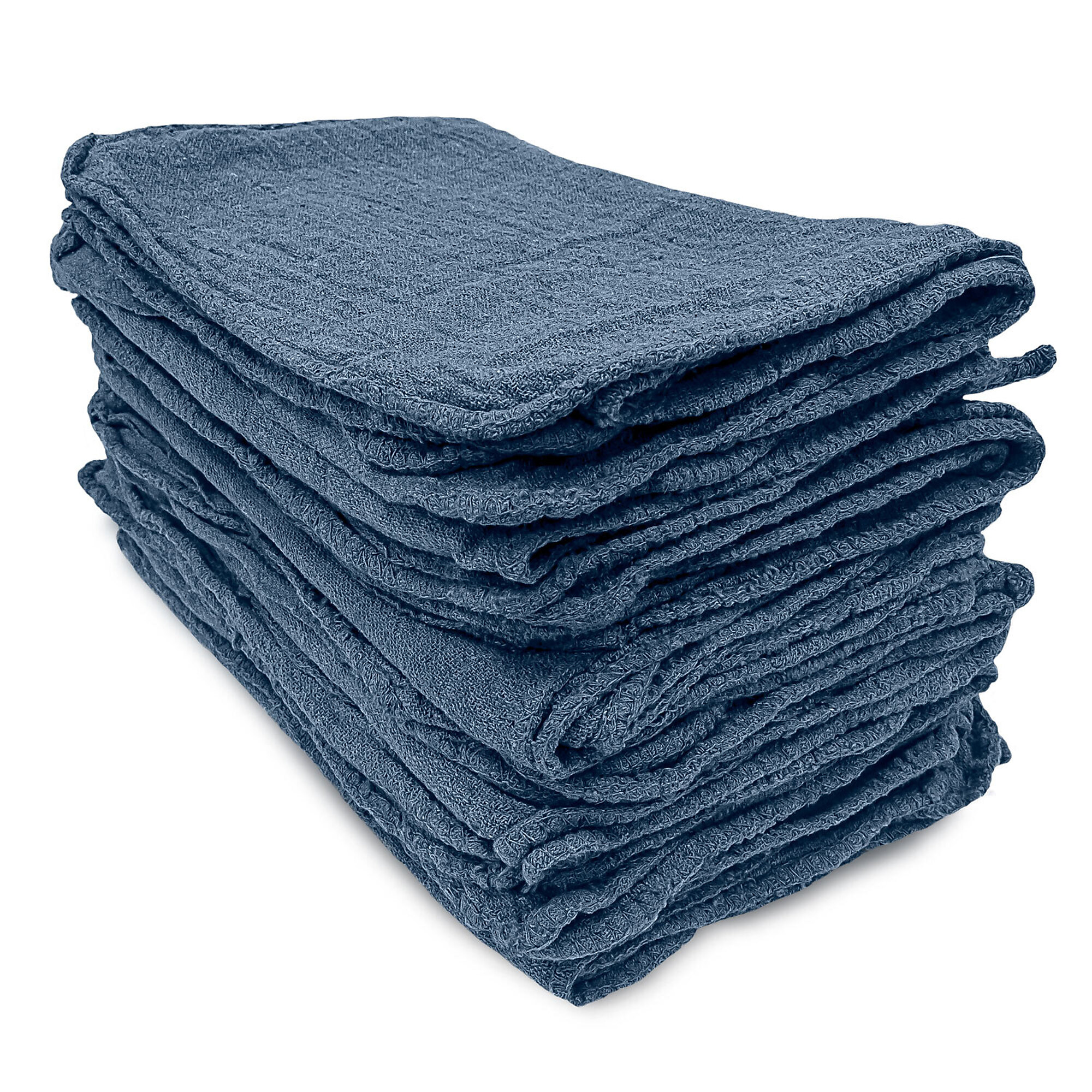 Detailer's Preference Cotton Shop Towels — 11in. x 12in., Blue, 50 Pcs, Model# EUSHT1250BLU