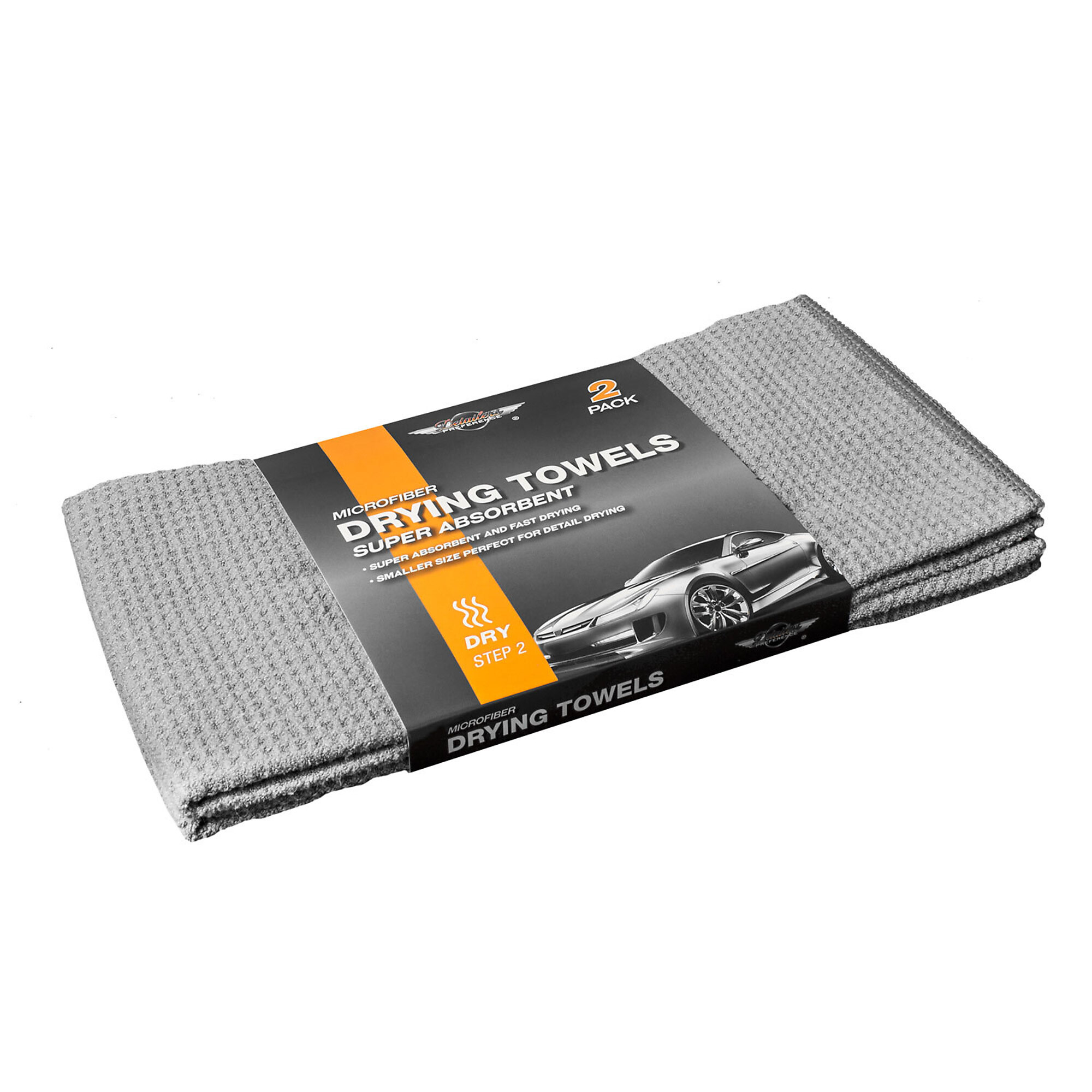 Detailer's Preference Waffle Weave Drying Towel — 18in. x 24in., 2-Pack, Model# EU213761