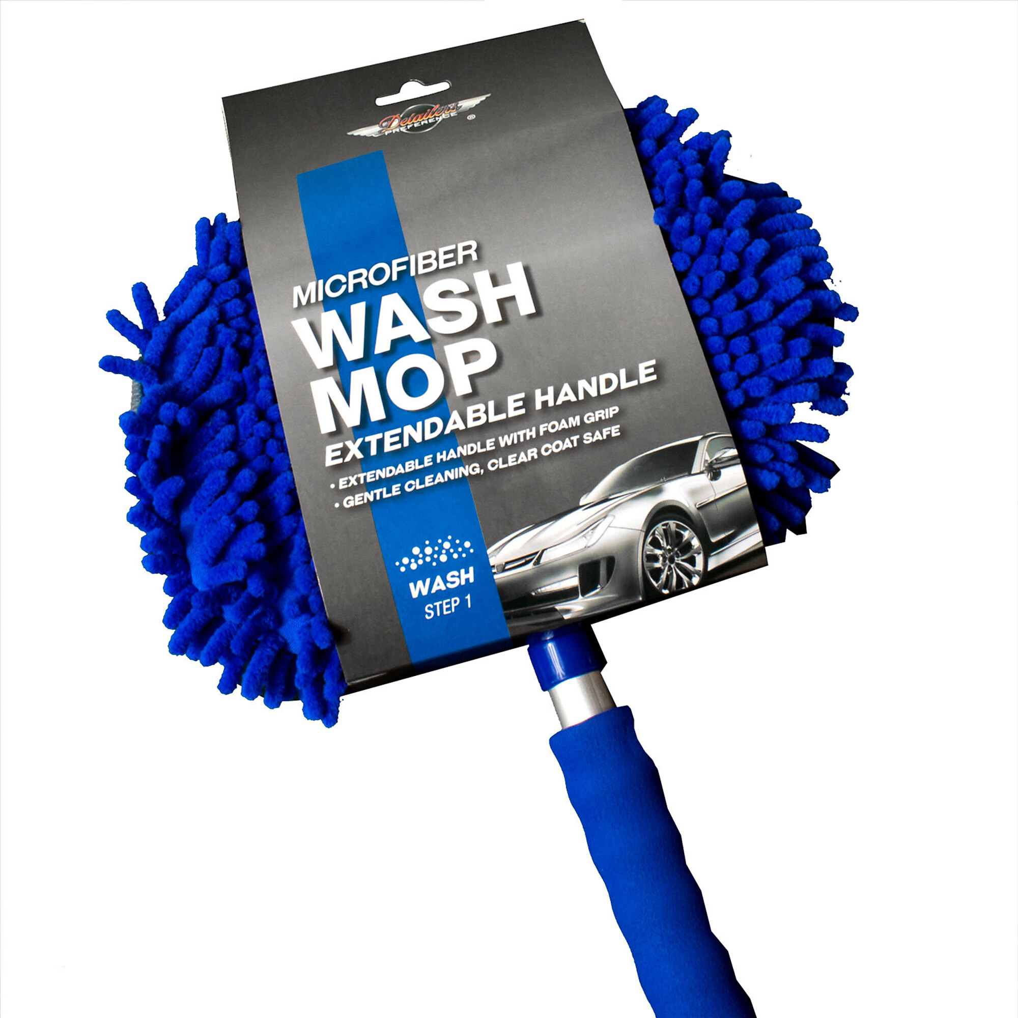 Detailer's Preference Microfiber Wash Mop with Extendable Handle, Model# EU217100