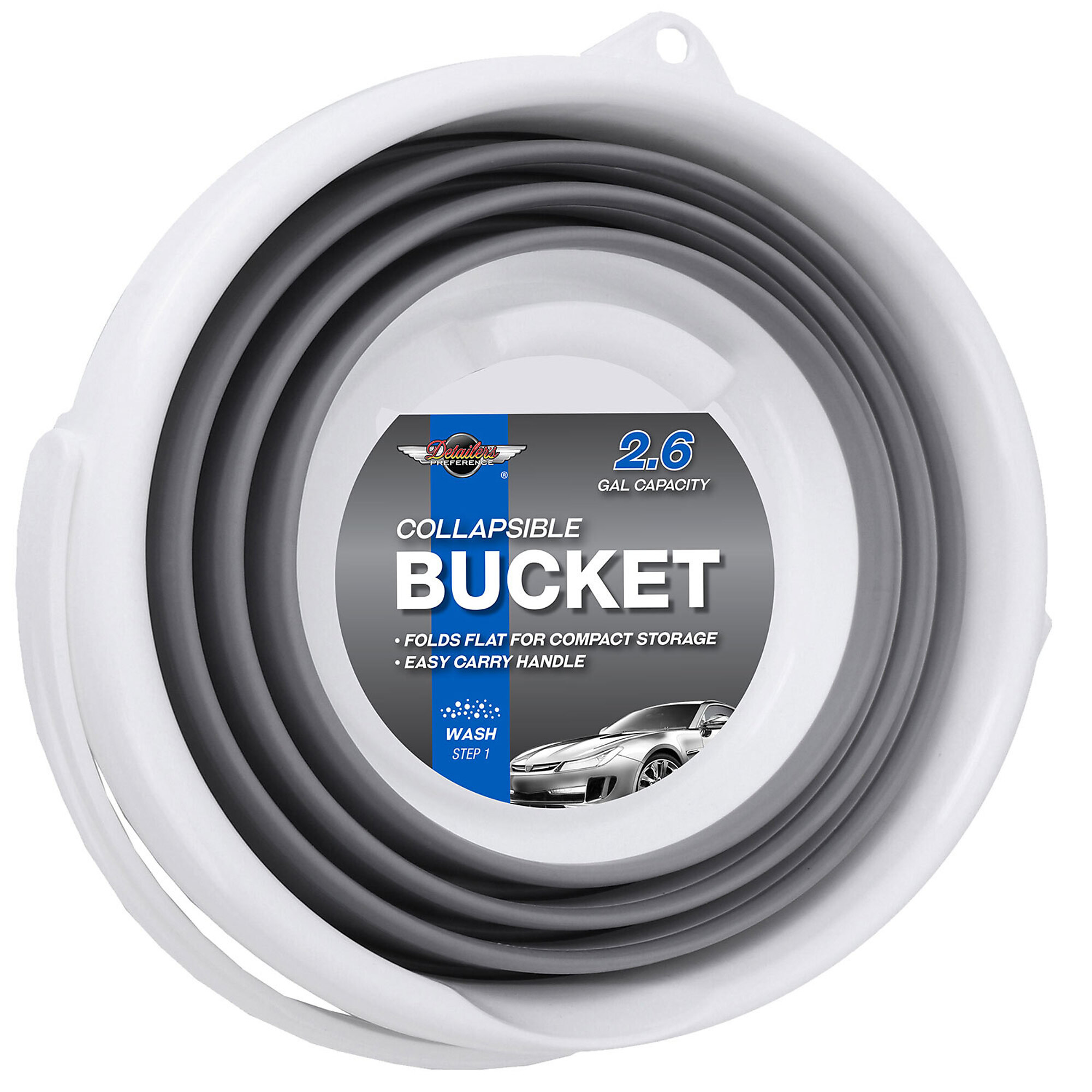 Detailer's Preference Collapsible Bucket with Handle — 2.6 Gal., Model# EUCBU000
