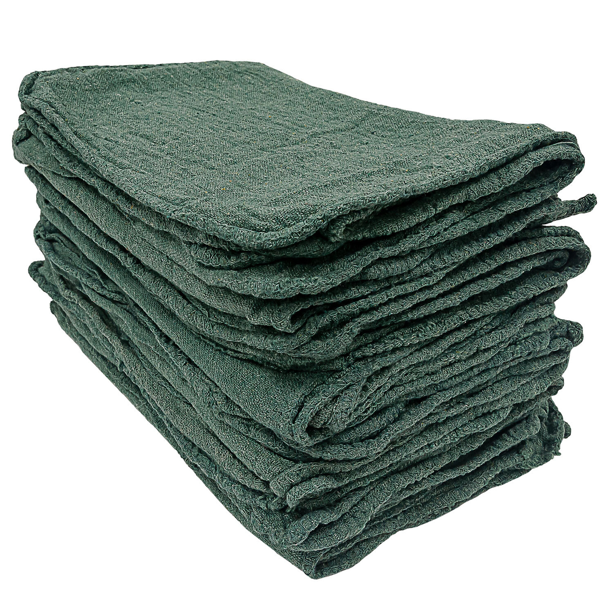 Detailer's Preference 50-Pack 11"x12" Cotton Shop Towels- Green