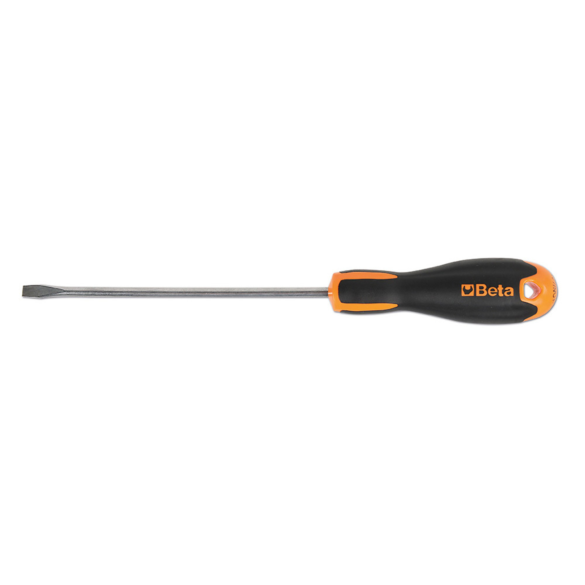Beta 1201INOX Stainless Steel Slotted Screwdriver, Ergonomic Handle,  6.5mm Tip,150mm Shaft