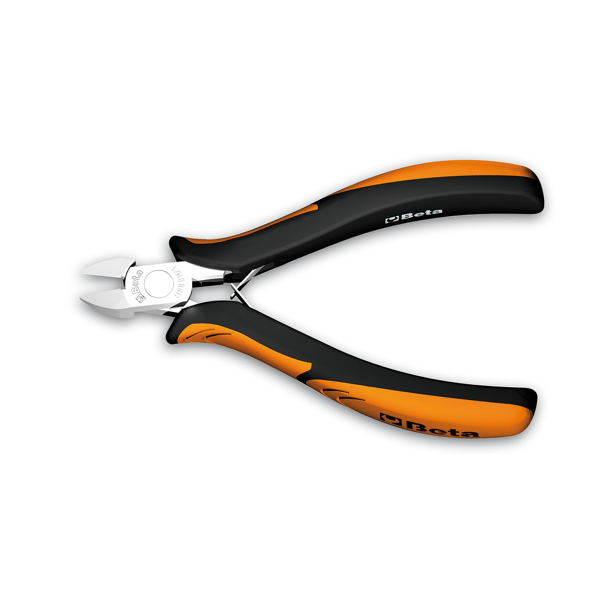 Beta 1188BM Diagonal Axial Cutting Nippers, Bi-Material Handles, 130mm