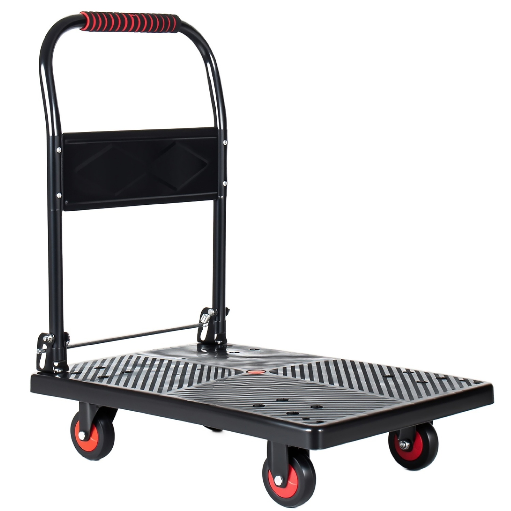 330lbs Heavy-Duty Foldable Platform Truck with 4 Steel Load-Bearing Beams