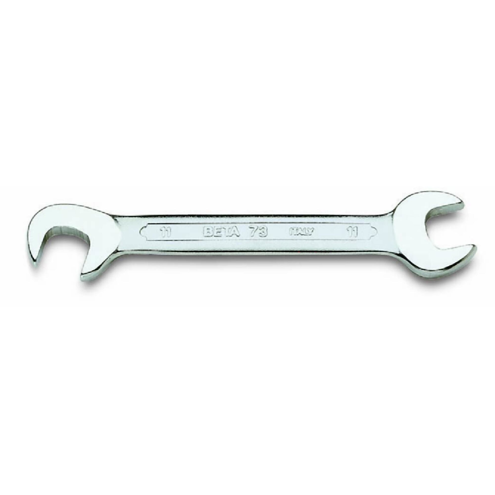 Beta 73 4mm Double Open?End Ultra?Thin Wrench, 15° & 75° Angled Heads