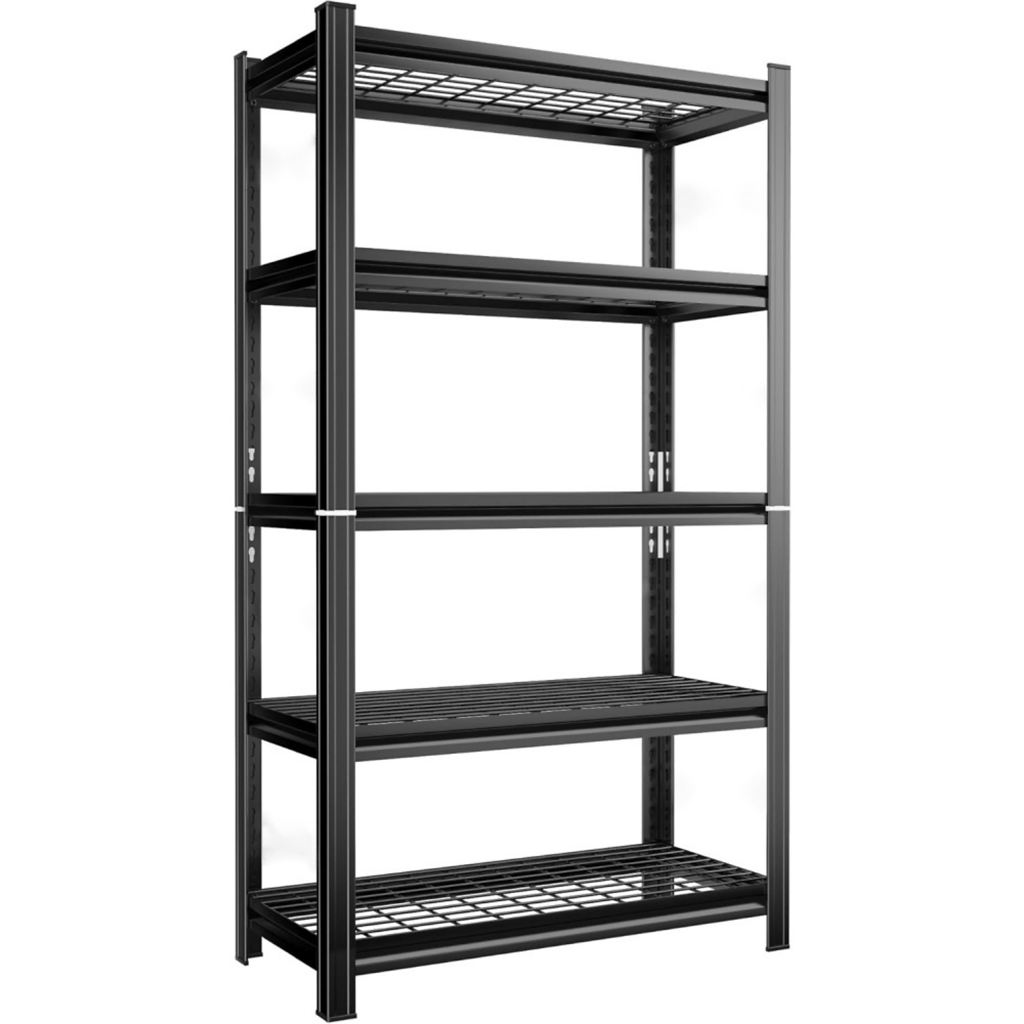 2000 Pound Load 5-Layer Metal Storage Rack with Adjustable Height