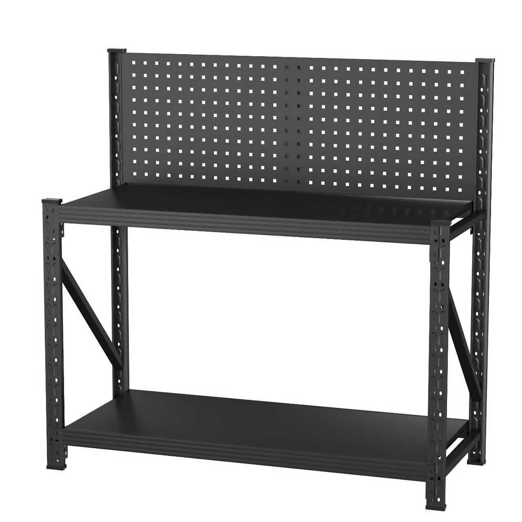 2000 lbs Capacity Workbench with Wheels Adjustable Shelves