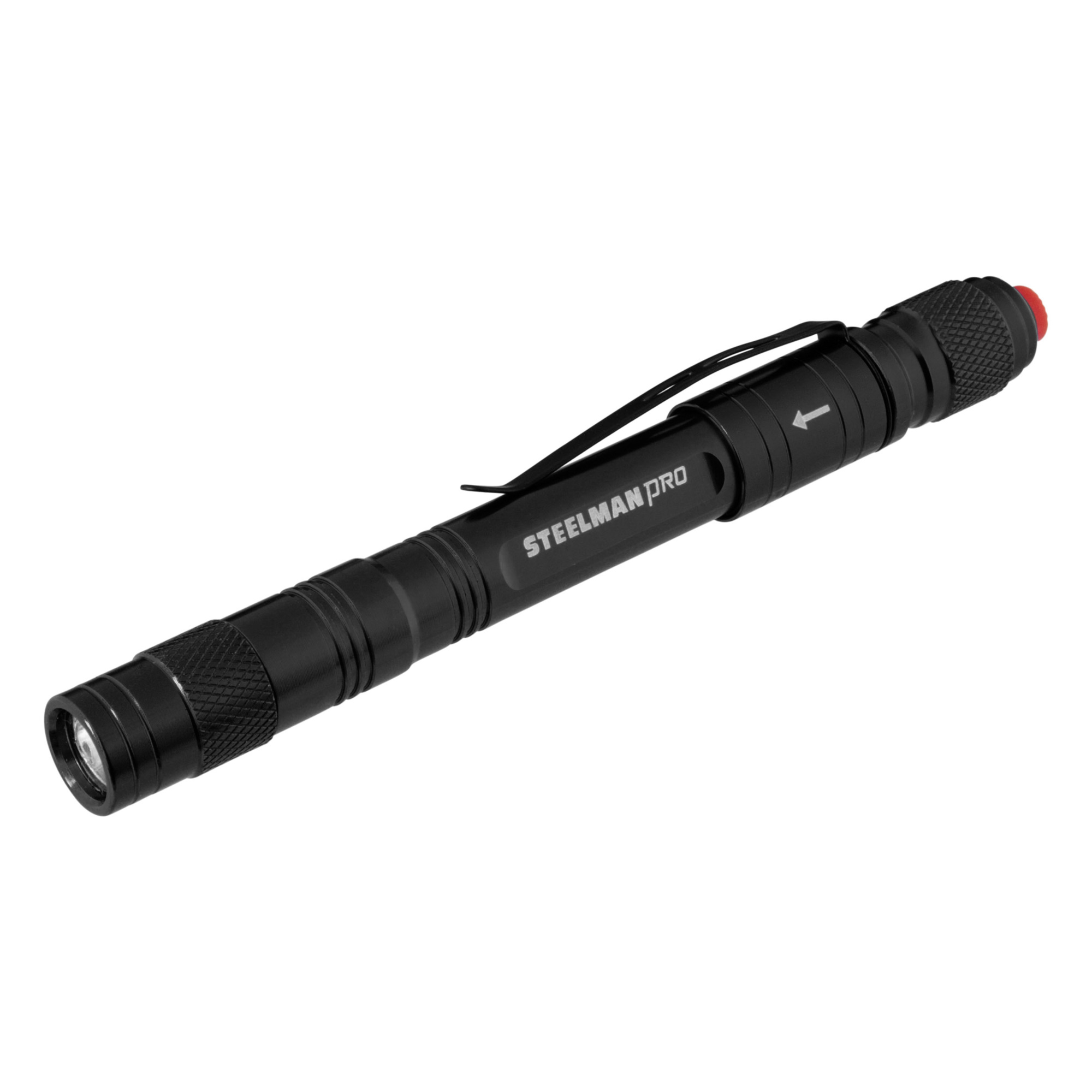 STEELMAN 70 Lumen Compact Rechargeable Pocket Pen Light, Black 78609