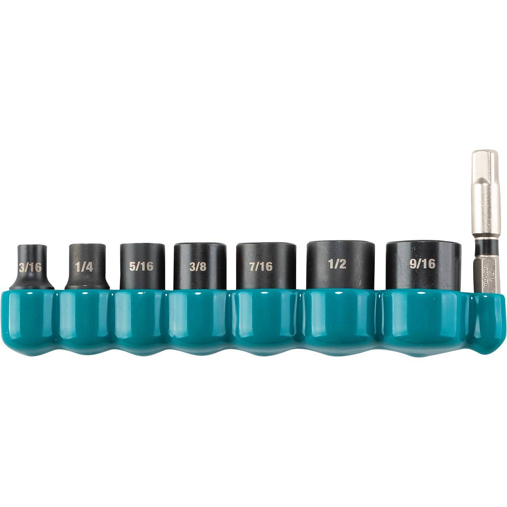 Makita® Impact XPS® 8 Pc. 1/4" Drive 6-Point Sae Impact Socket Set W/ Socket Adapter, Model# E-01703