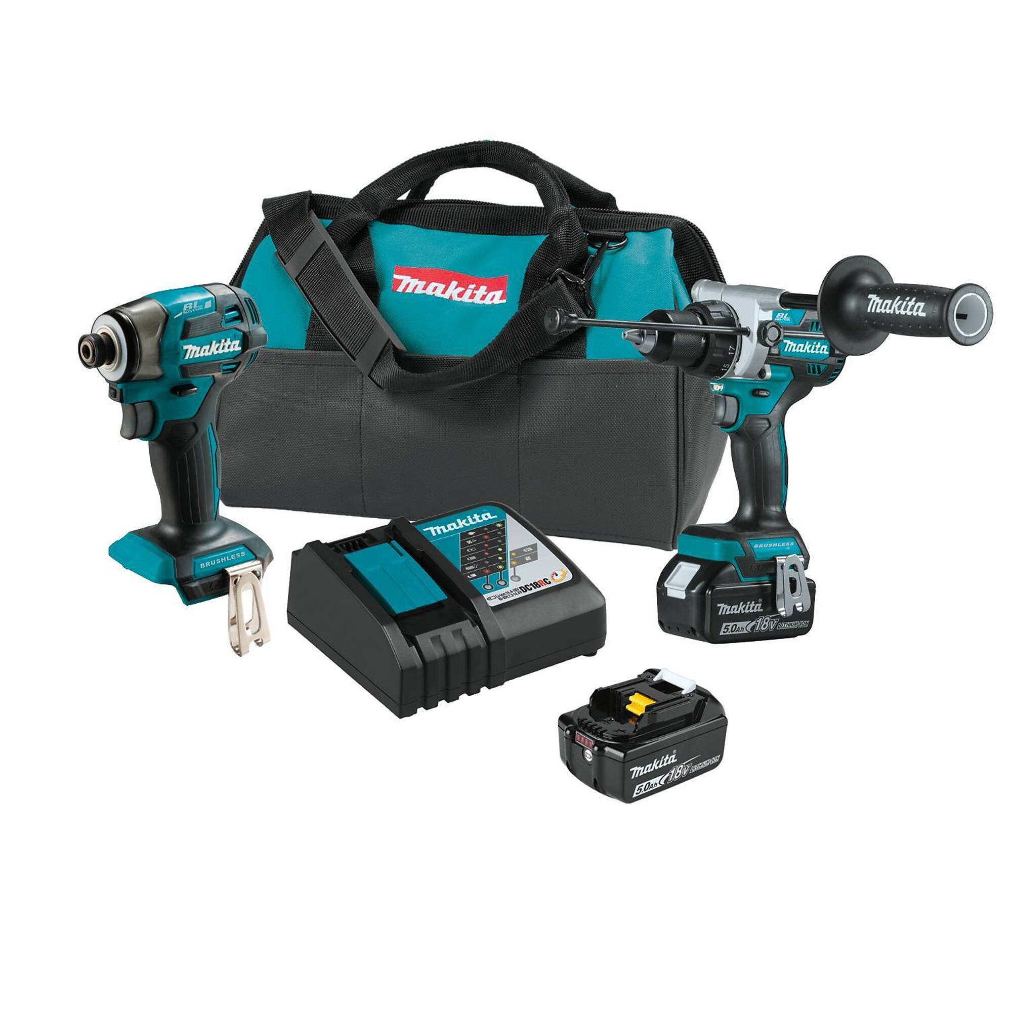 Makita® 18V LXT® Brushless 2-Pc. Combo Kit, Model# XT297T