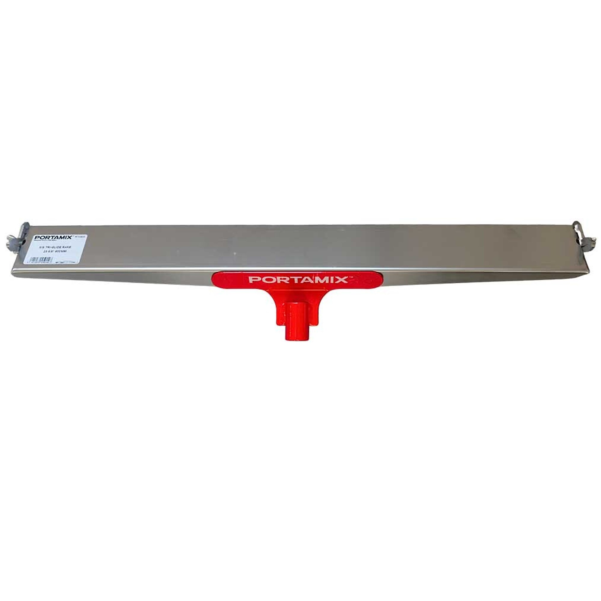 Portamix Stainless Steel Twin-Glide Gauge Rake — 24in., Rake Only, Model# RTG600