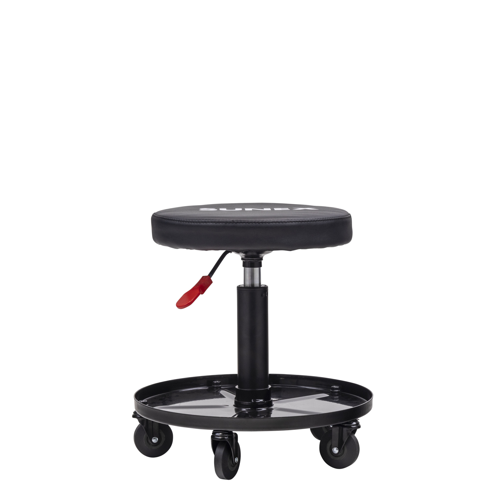 SUNEX TOOLS, Model #8509B, Professional Pneumatic Shop Seat w/1" Deep Tool Tray