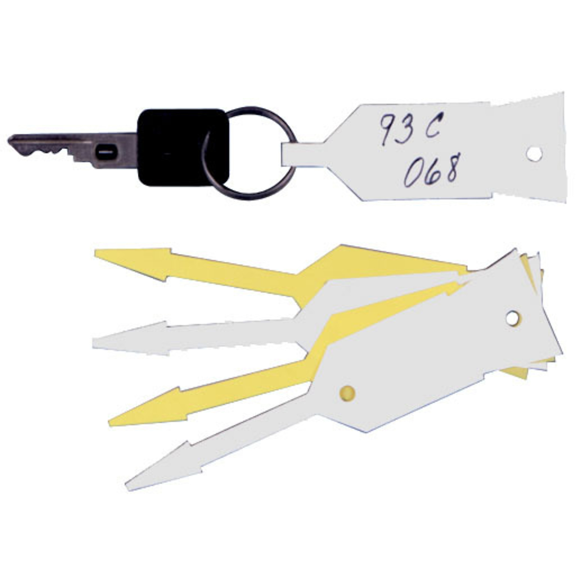 JohnDow Industries, 086W, Key Tags (White) Pkg. 1,000