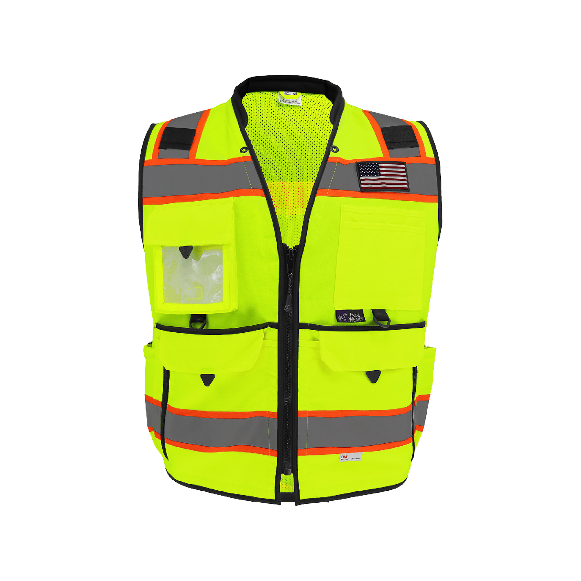 Global Glove FrogWear High-Visibility Surveyors Safety Vest