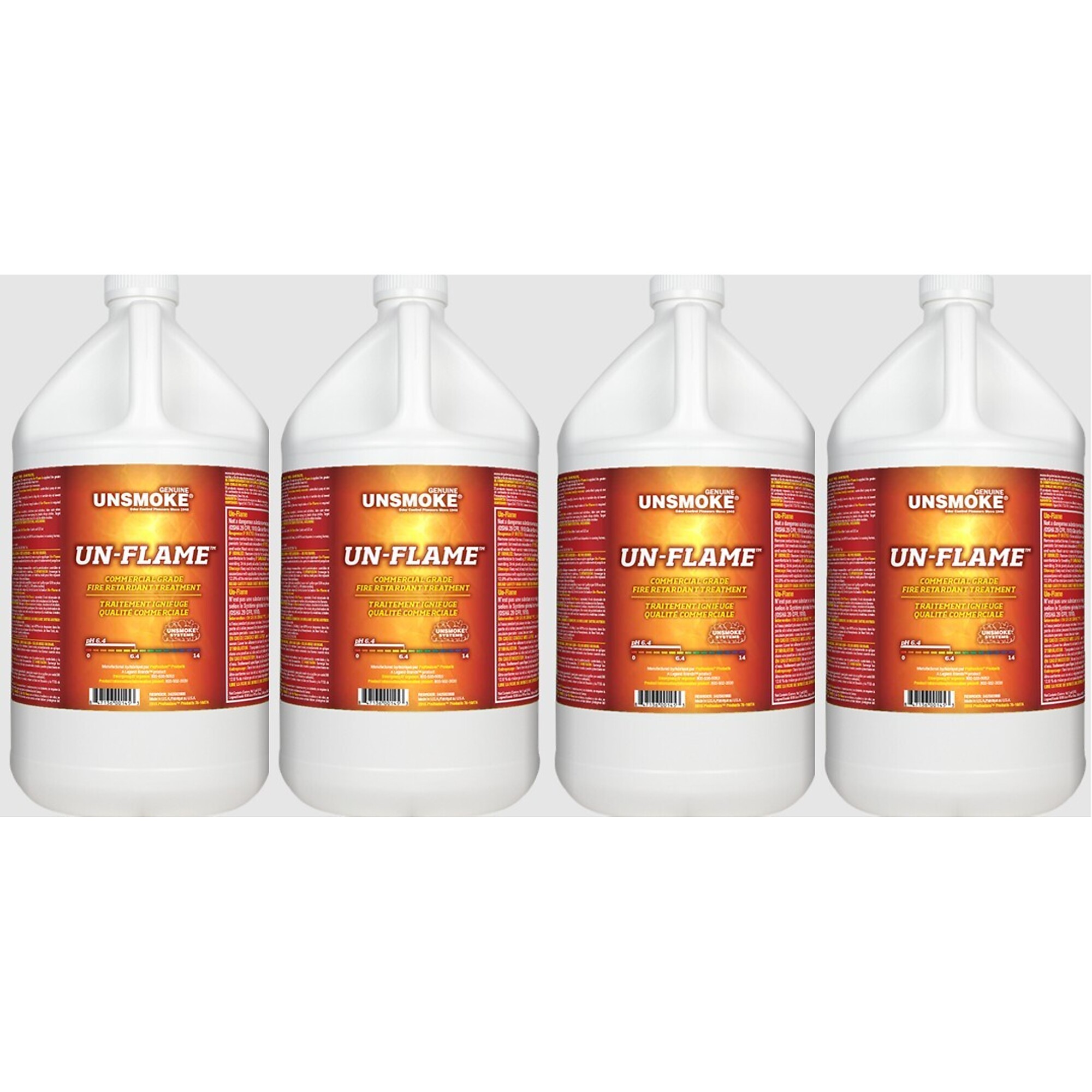 UNSMOKE Systems, Un-Flame Model # 120040 - Four 1 gal. / 3.8 L bottles.