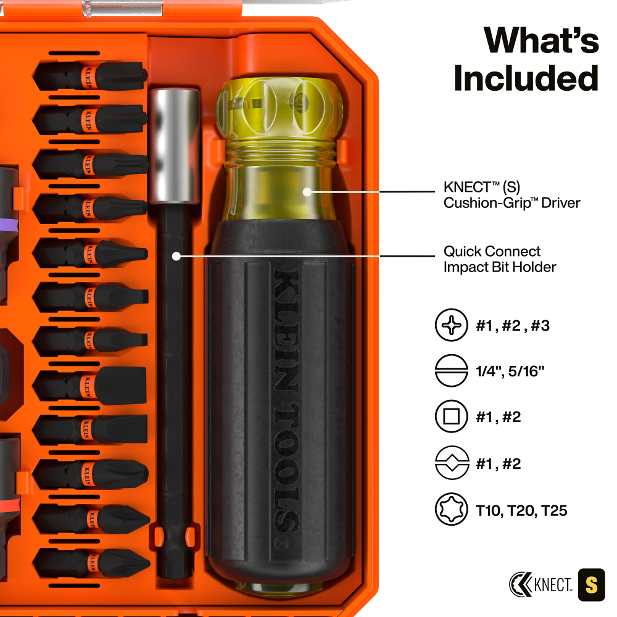 KNECT™ Pass-Through and Impact Socket Set, SAE and Metric, 33