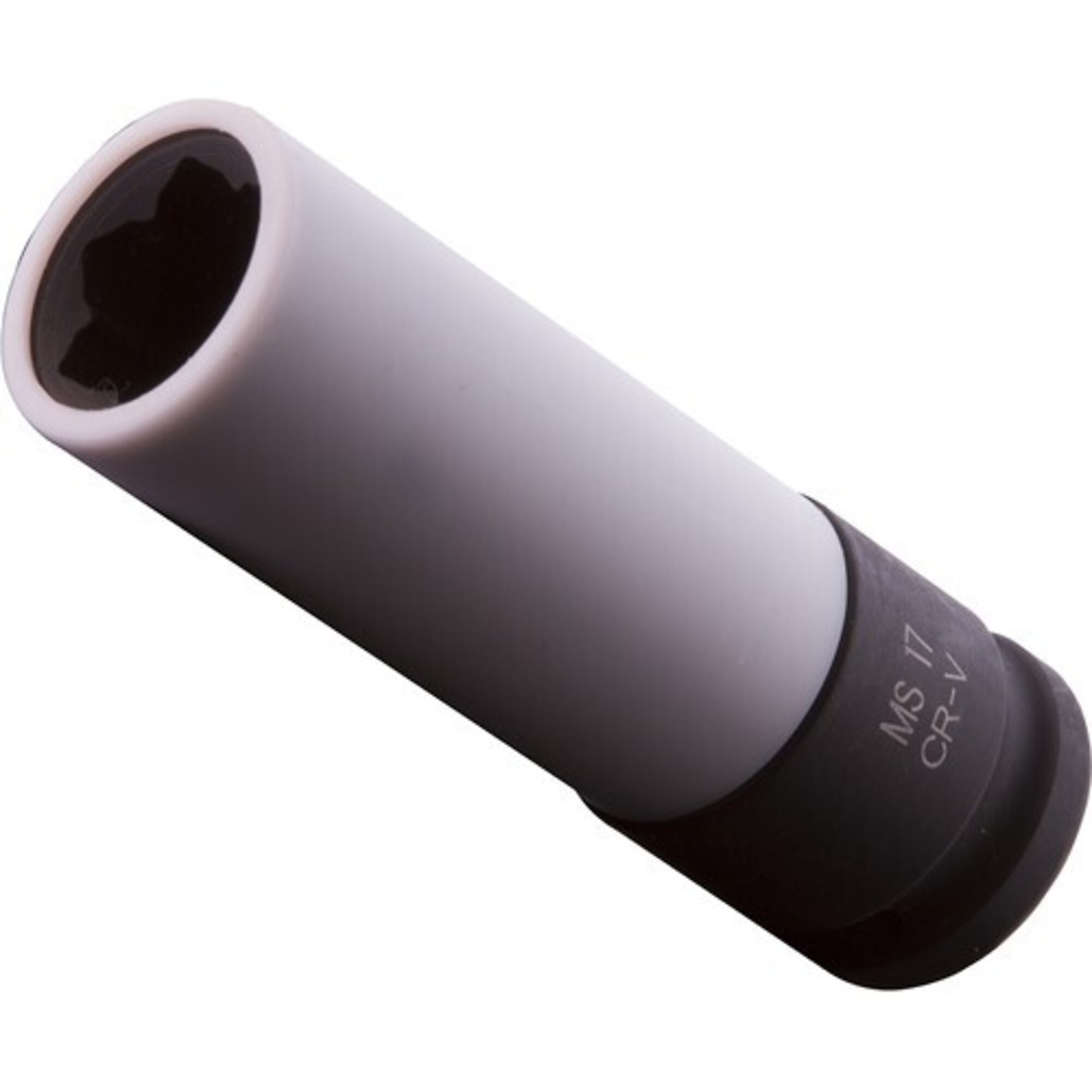 Assenmacher Extra Long Lug Nut Socket for Mercedes — 88mm, Plastic Sleeve, 17mm Flower Shaped, Model# ANRM17XLWS