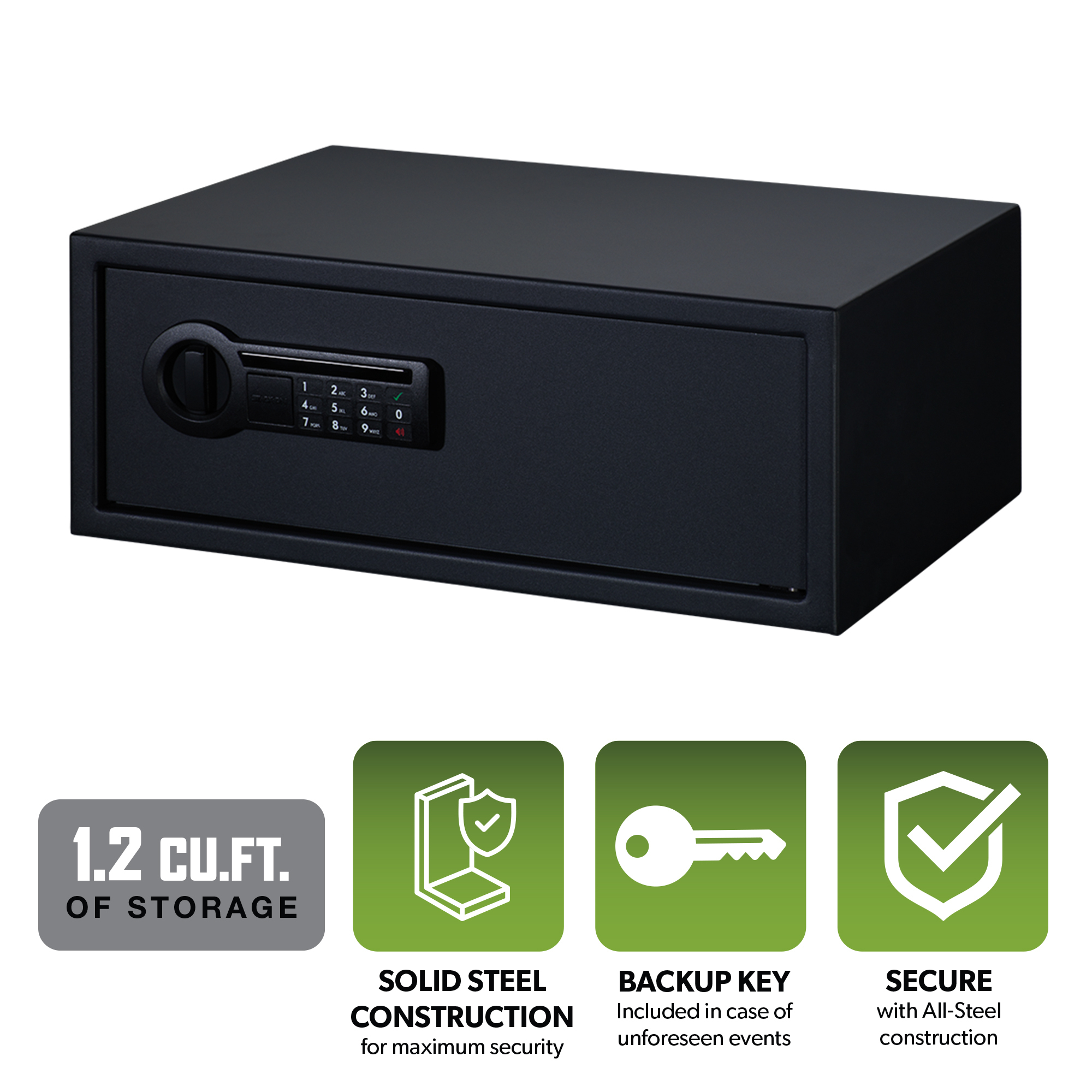 Extra Wide Personal Steel Safe