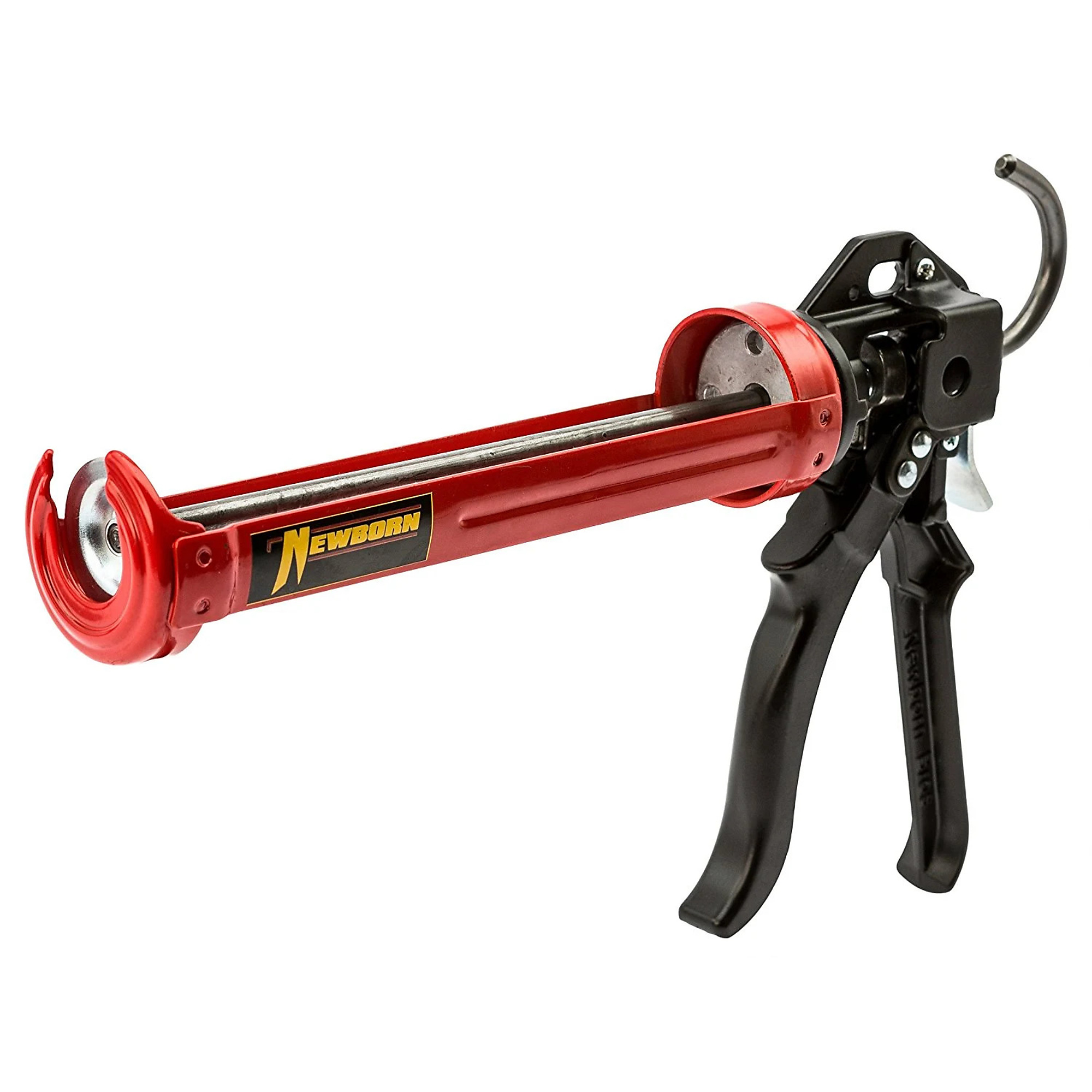 Newborn 250 Super Smooth Rod Revolving Frame Caulking Gun, 1/10-Gallon Cartridge Capacity, 18:1 Thrust Ratio
