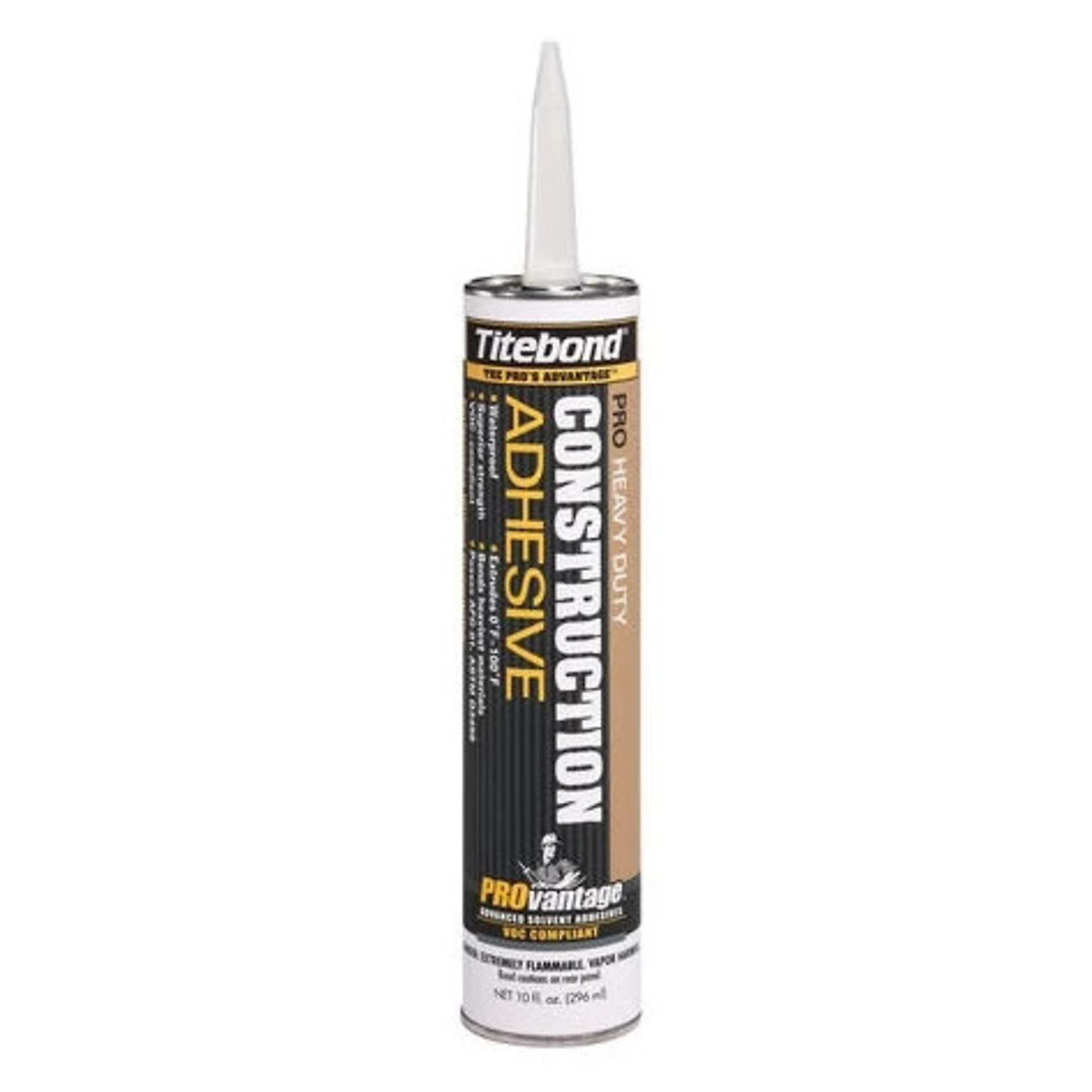 Titebond 5251 PROvantange Heavy Duty Construction Adhesive 10oz Cartridge, 12PK