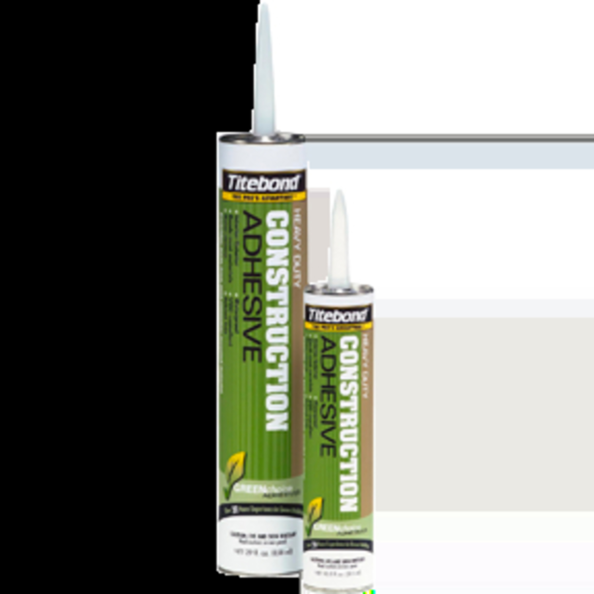 Titebond 7472 GREENChoice Heavy Duty Construction Adhesive 28oz Cartridge, 12PK