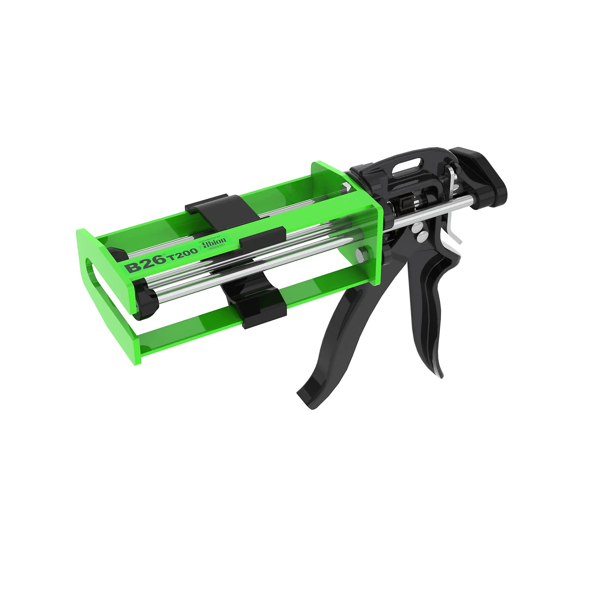 Albion B26T200 Heavy-Duty Manual Adhesive Applicator Gun 200ml Cart. 1:1/2:1