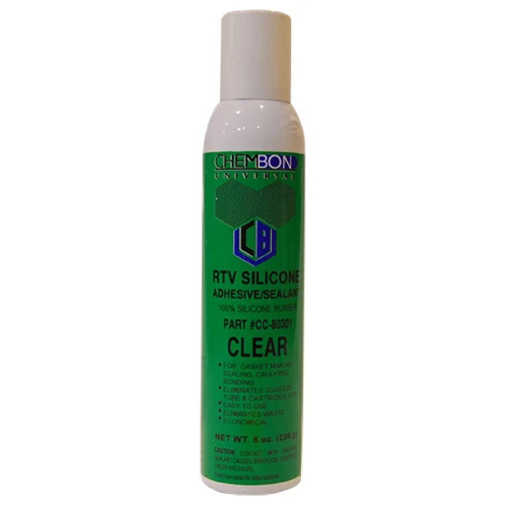 Adaseal Chembon Clear RTV Silicone Sealant - 8oz Pressurized Can, 12PK