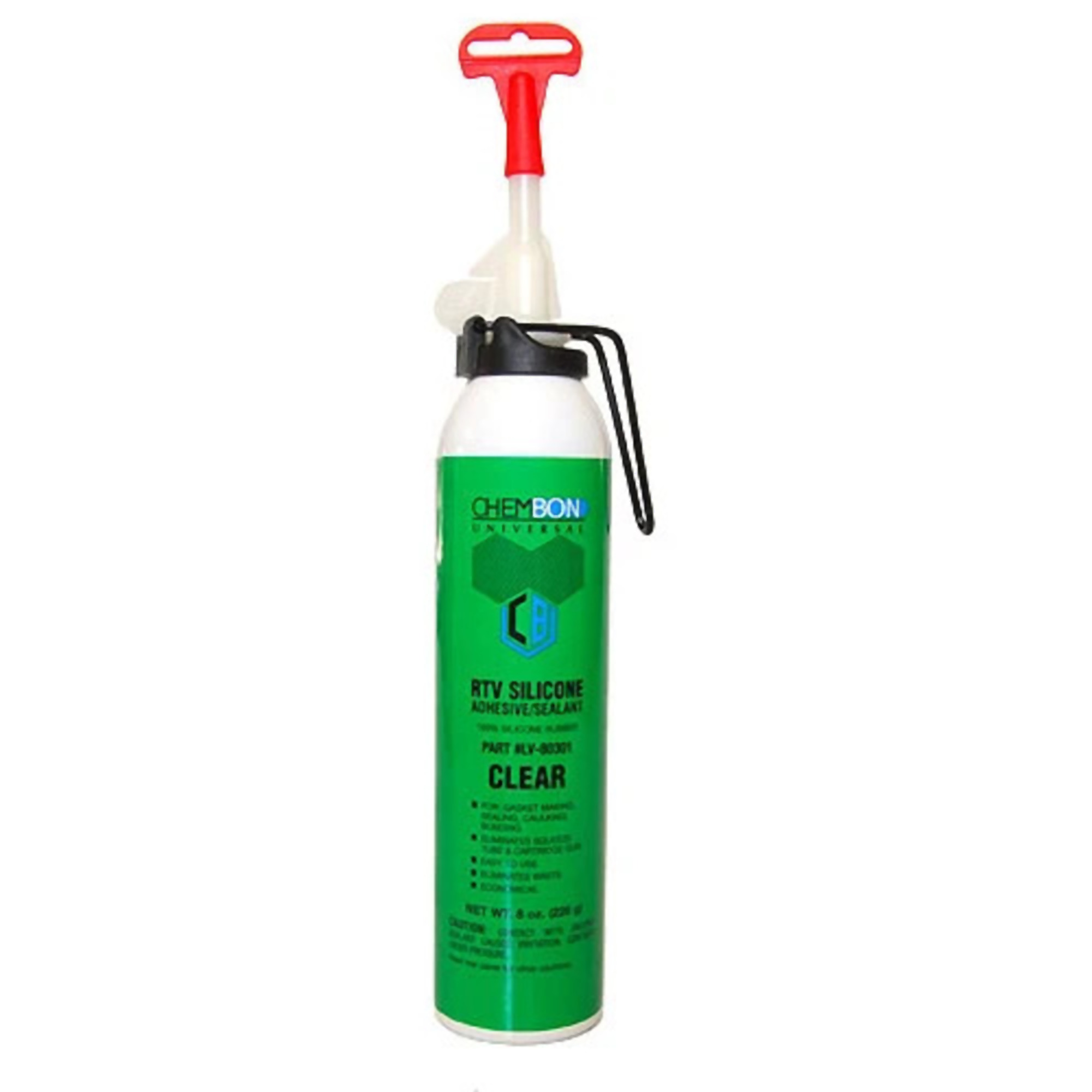 Adaseal Chembon Clear RTV Silicone Sealant - 8oz Power Can, 12PK