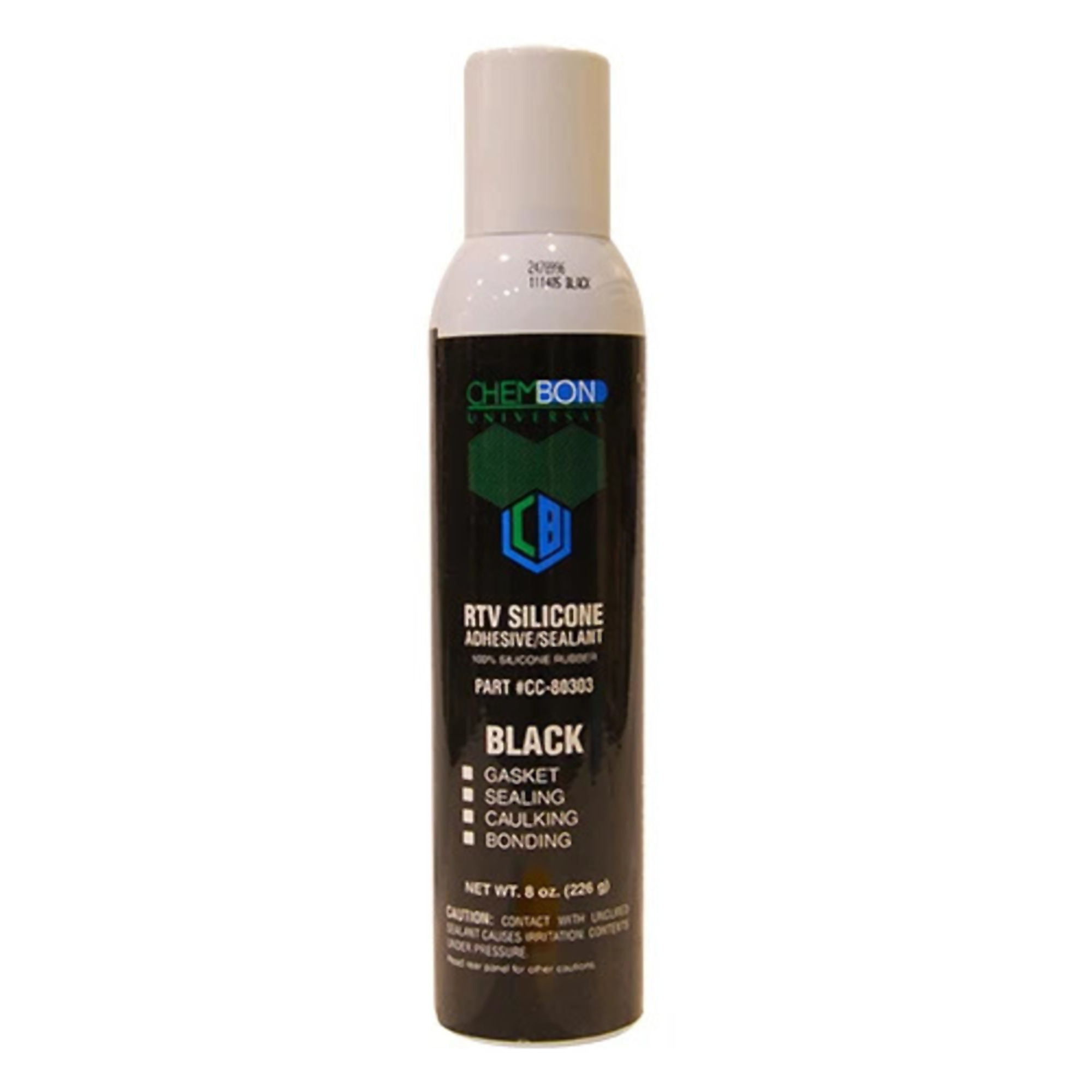 Adaseal Chembon Black RTV Silicone Sealant - 8oz Pressurized Can, 12PK