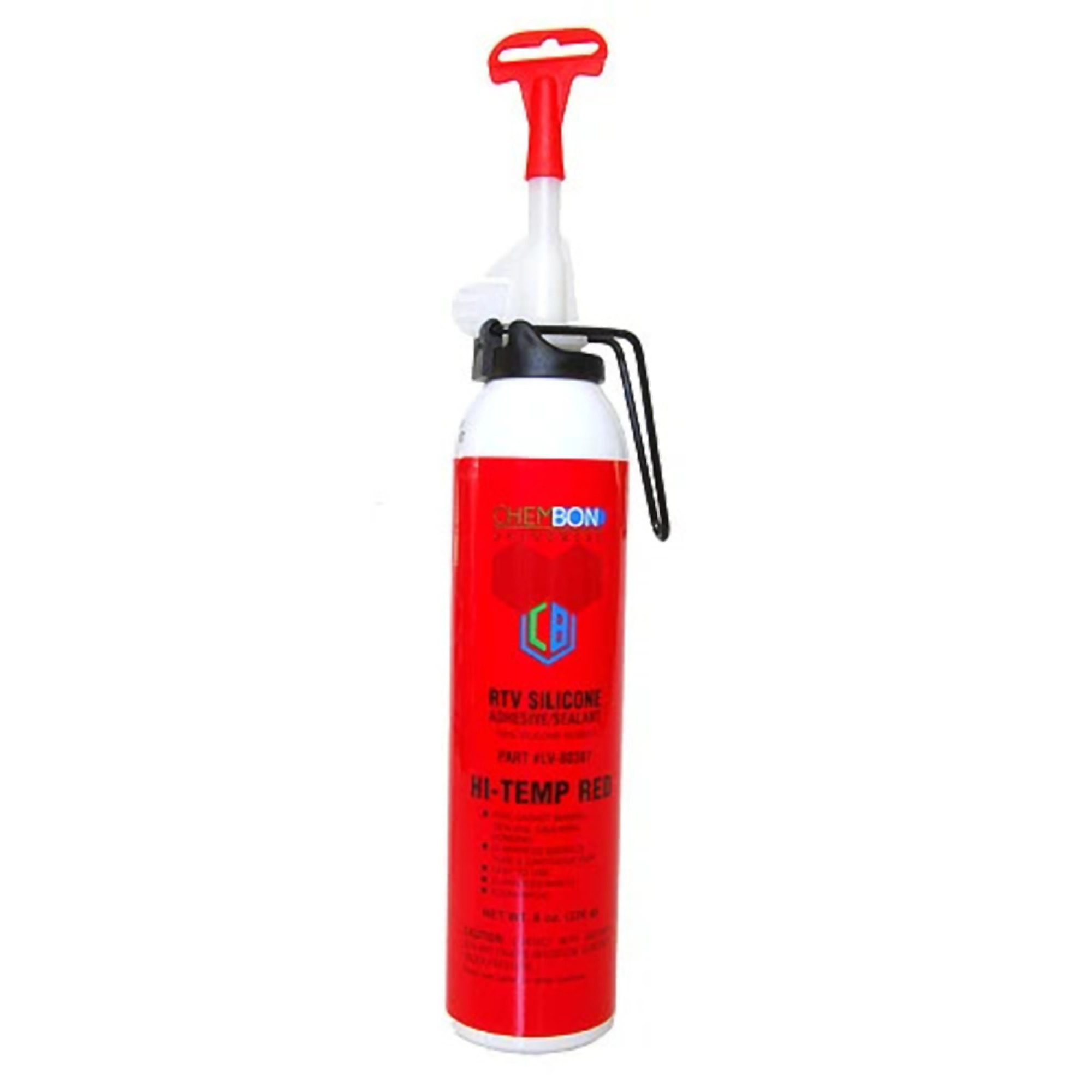Adaseal Chembon Red Hi-Temp RTV Silicone Sealant - 8oz Power Can, 12PK