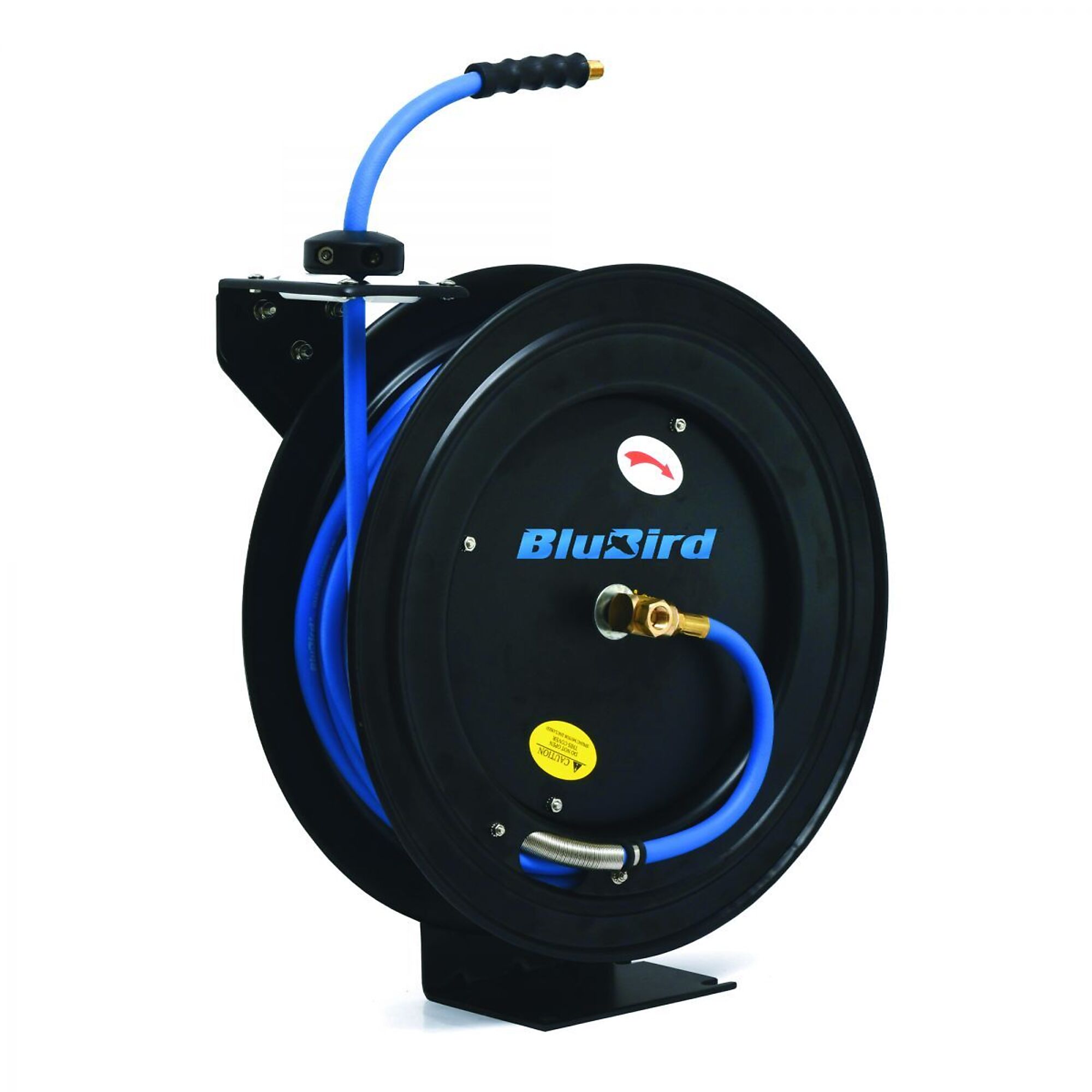 BluBird 1/2" x 50 Retractable Air Hose Reel - Black  -  BBR1250