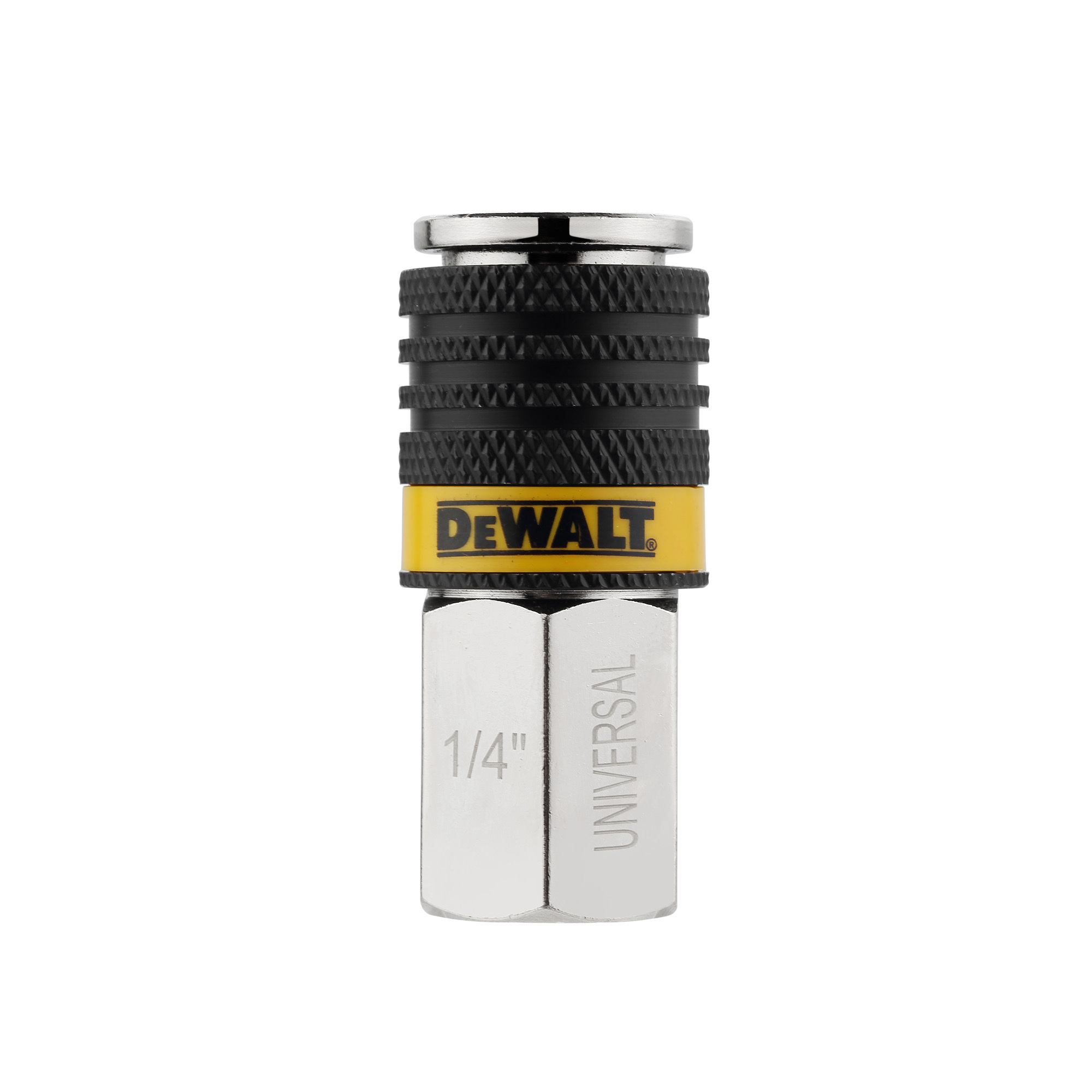 DEWALT Universal 3-in-1 Coupler, 1/4" NPT-Female, 1/4" Body, Model# DXCM036-0239
